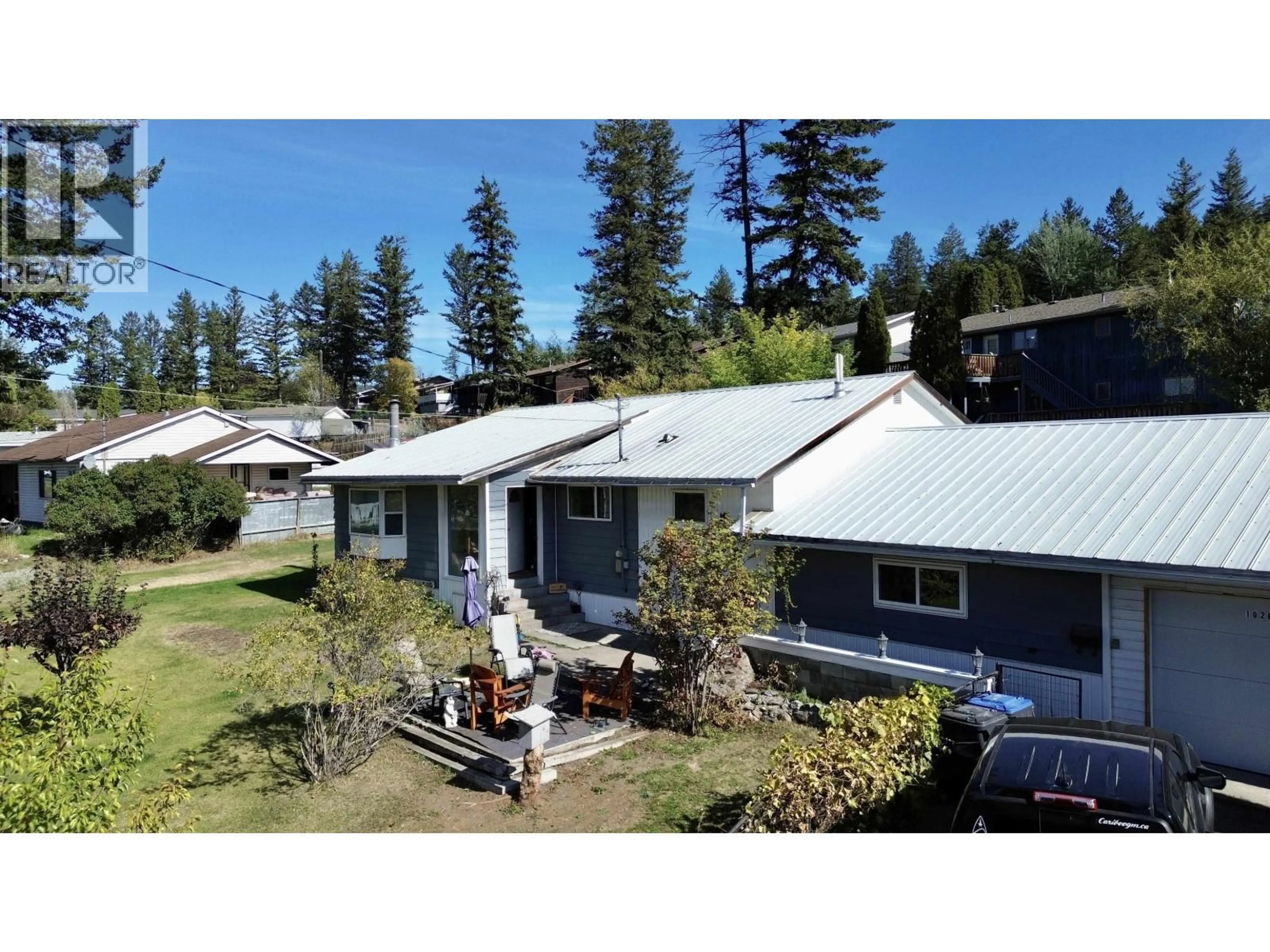 A pic from outside/outdoor area/front of a property/back of a property/a pic from drone, mountain view for 1026 DAIRY ROAD, Williams Lake British Columbia V2G2W2
