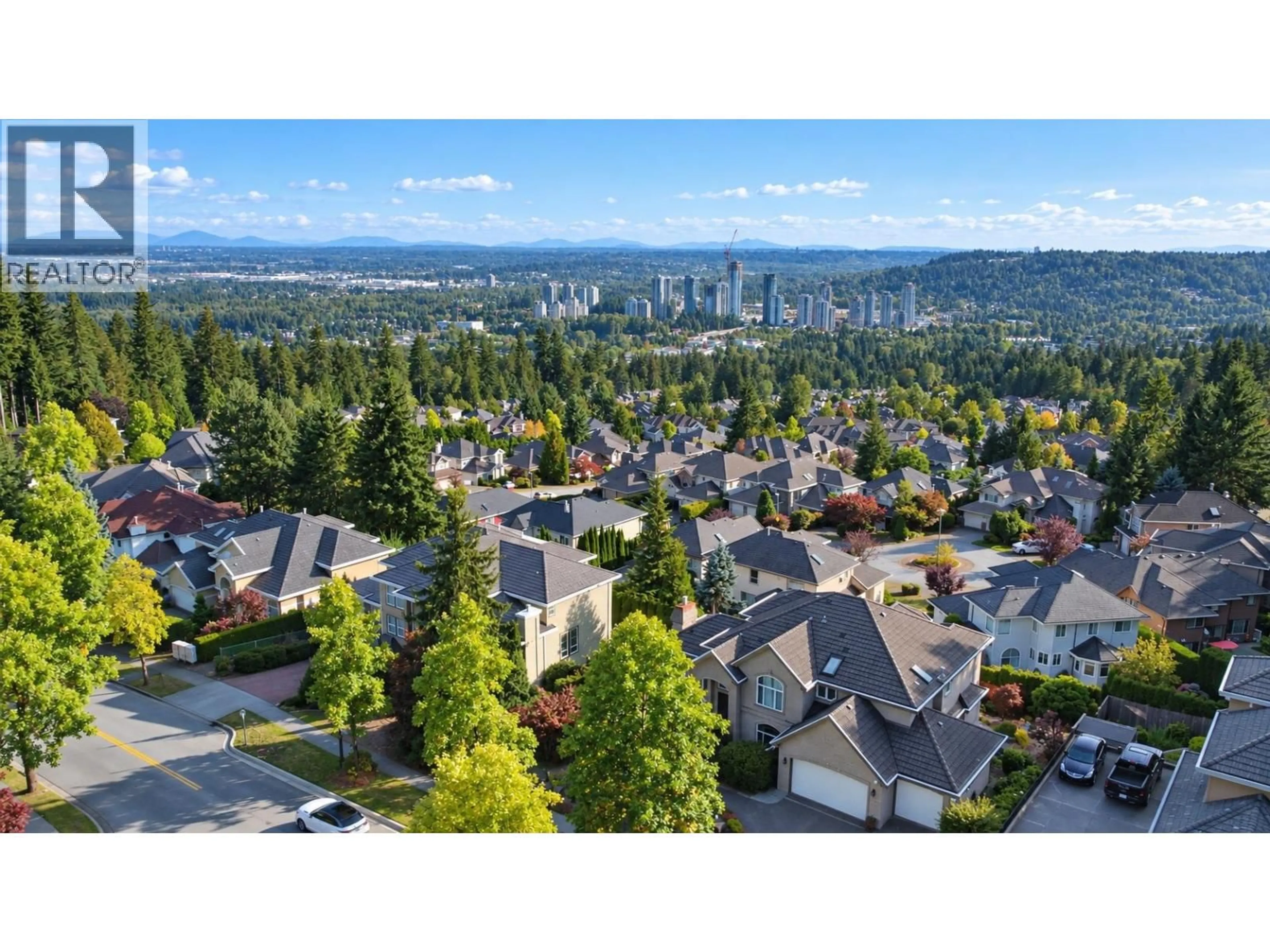 A pic from outside/outdoor area/front of a property/back of a property/a pic from drone, mountain view for 3059 PLATEAU BOULEVARD, Coquitlam British Columbia V3E2Y7