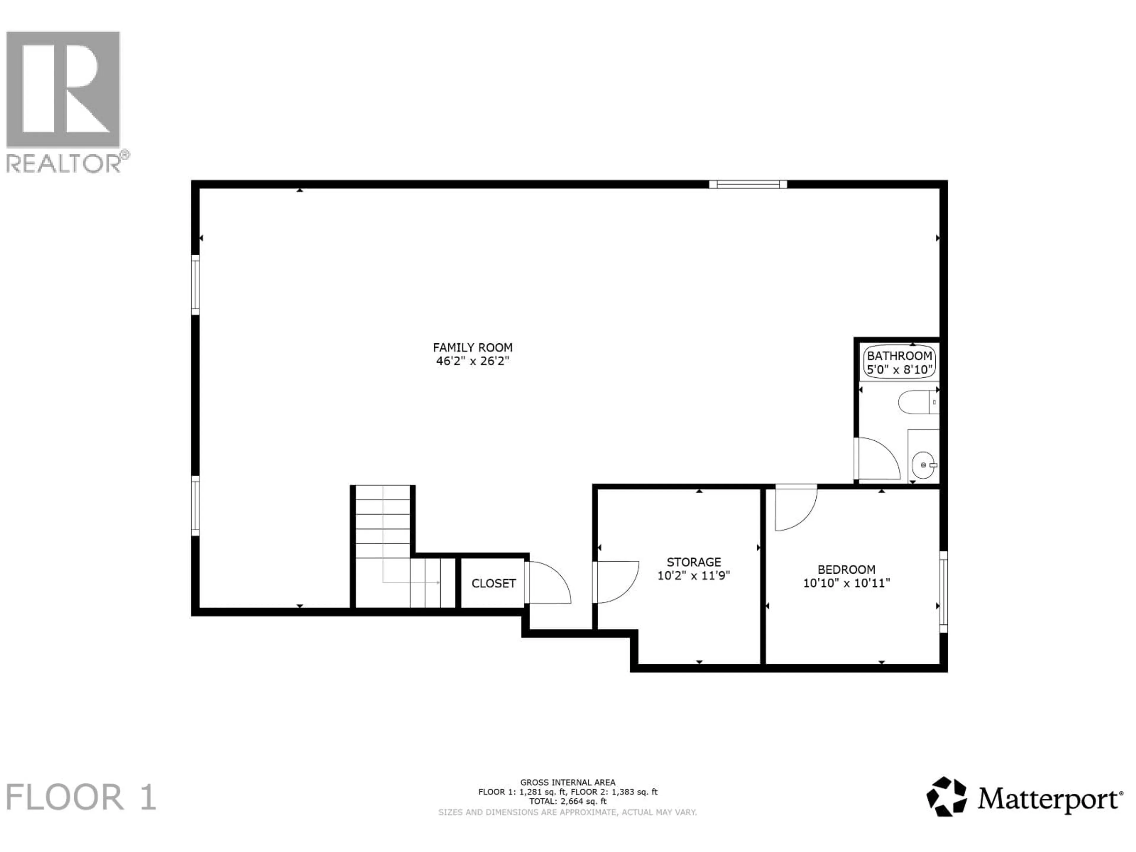 Floor plan for 11119 110 STREET, Fort St. John British Columbia V1J0R6