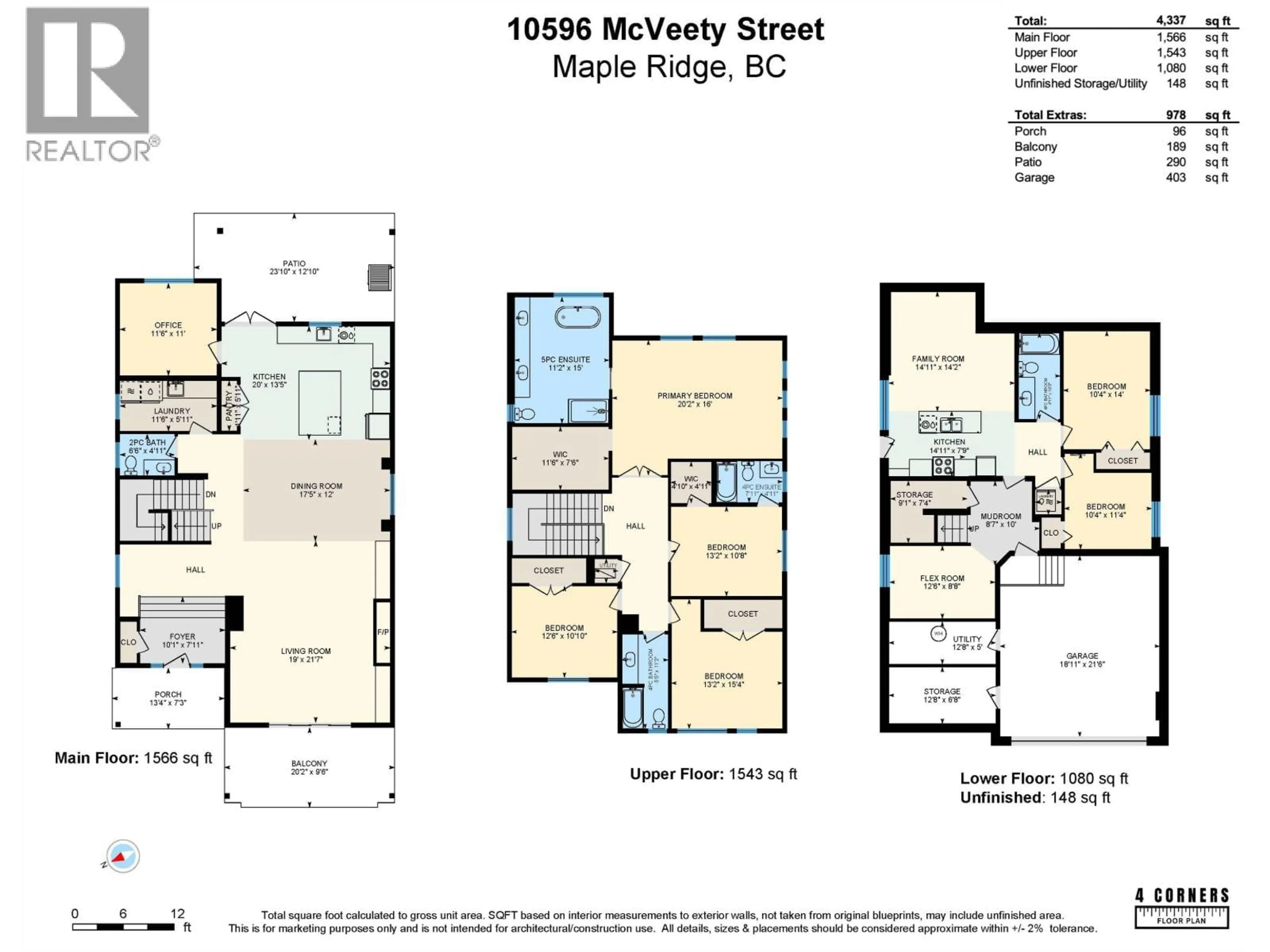 Floor plan for 10596 MCVEETY STREET, Maple Ridge British Columbia V2W0K3