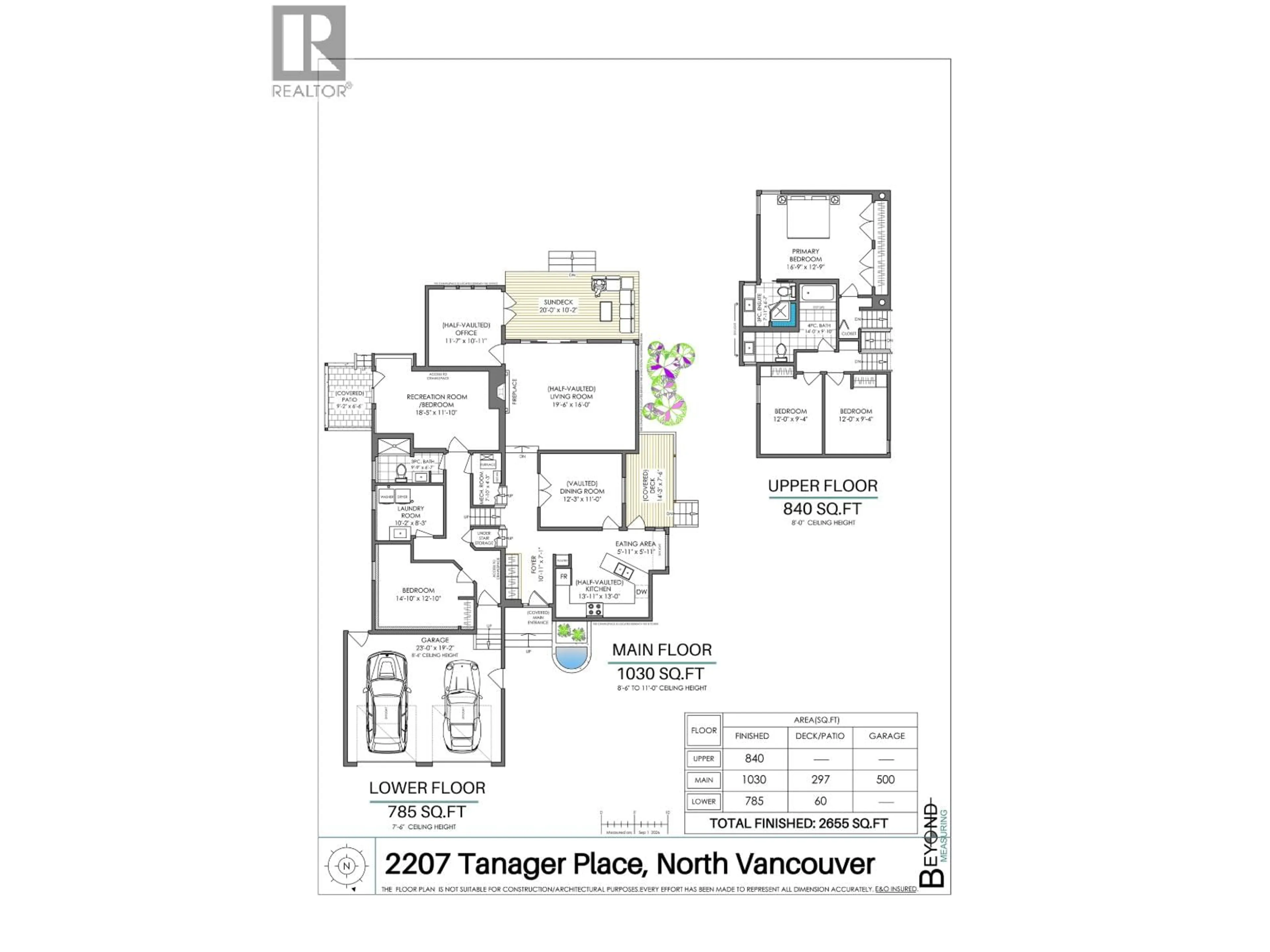 Floor plan for 2207 TANAGER PLACE, North Vancouver British Columbia V7J3R3