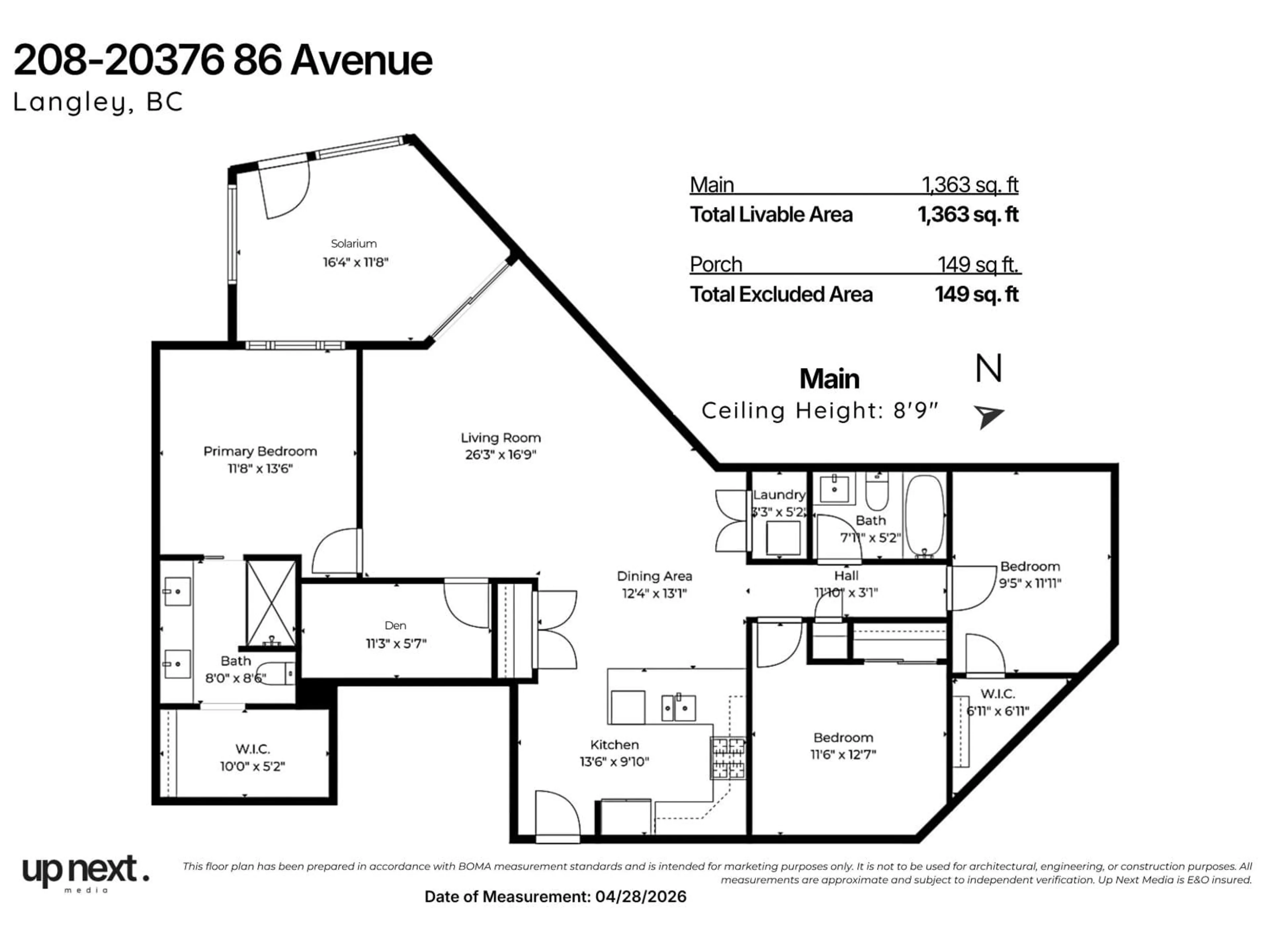 Floor plan for 20376 86 AVENUE, Langley British Columbia V2Y3P8