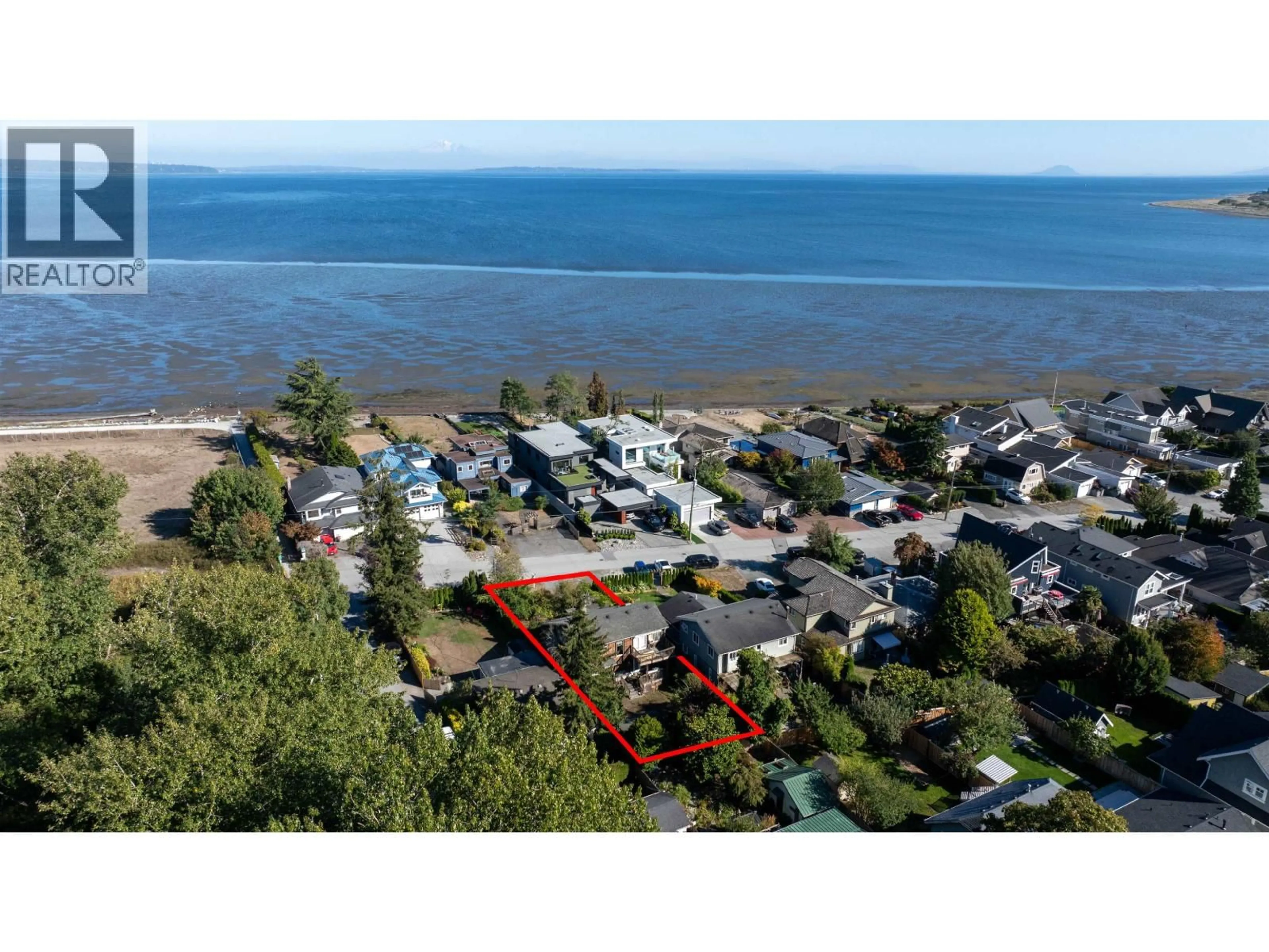 A pic from outside/outdoor area/front of a property/back of a property/a pic from drone, water/lake/river/ocean view for 1741 BEACH GROVE ROAD, Delta British Columbia V4L1P4
