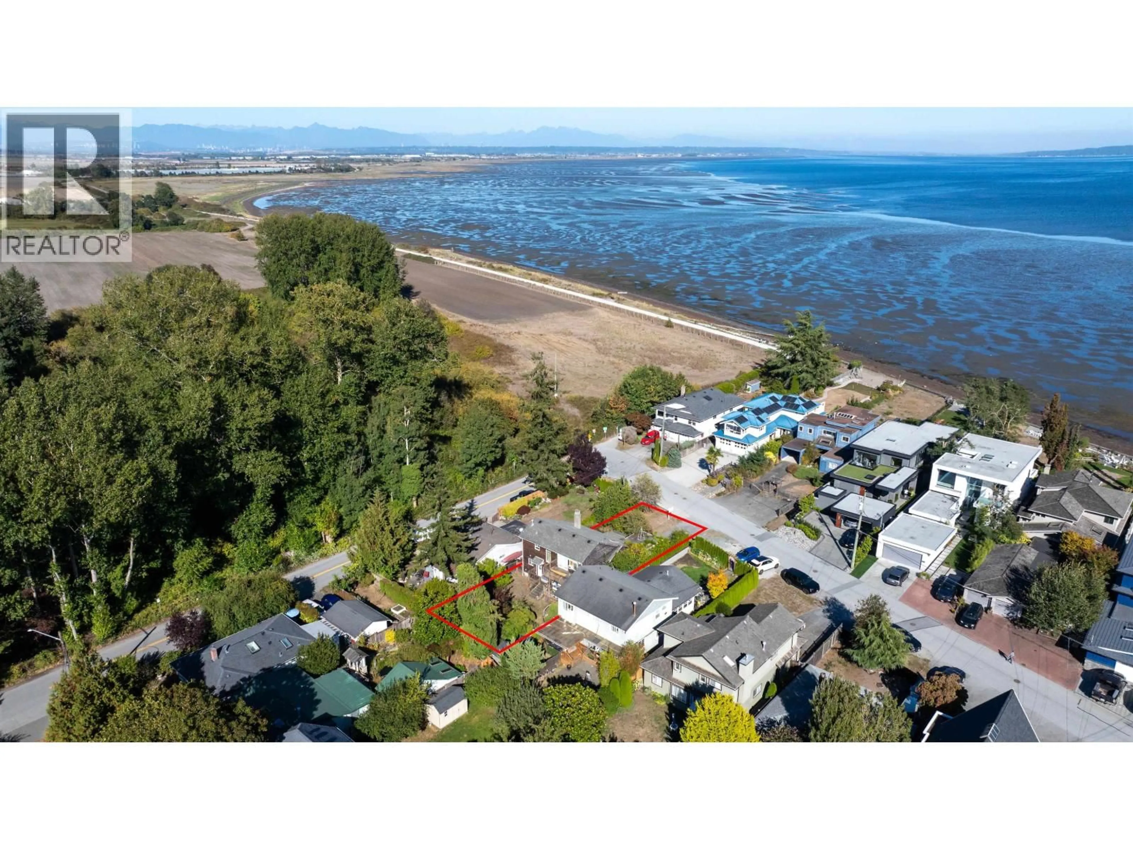 A pic from outside/outdoor area/front of a property/back of a property/a pic from drone, water/lake/river/ocean view for 1741 BEACH GROVE ROAD, Delta British Columbia V4L1P4