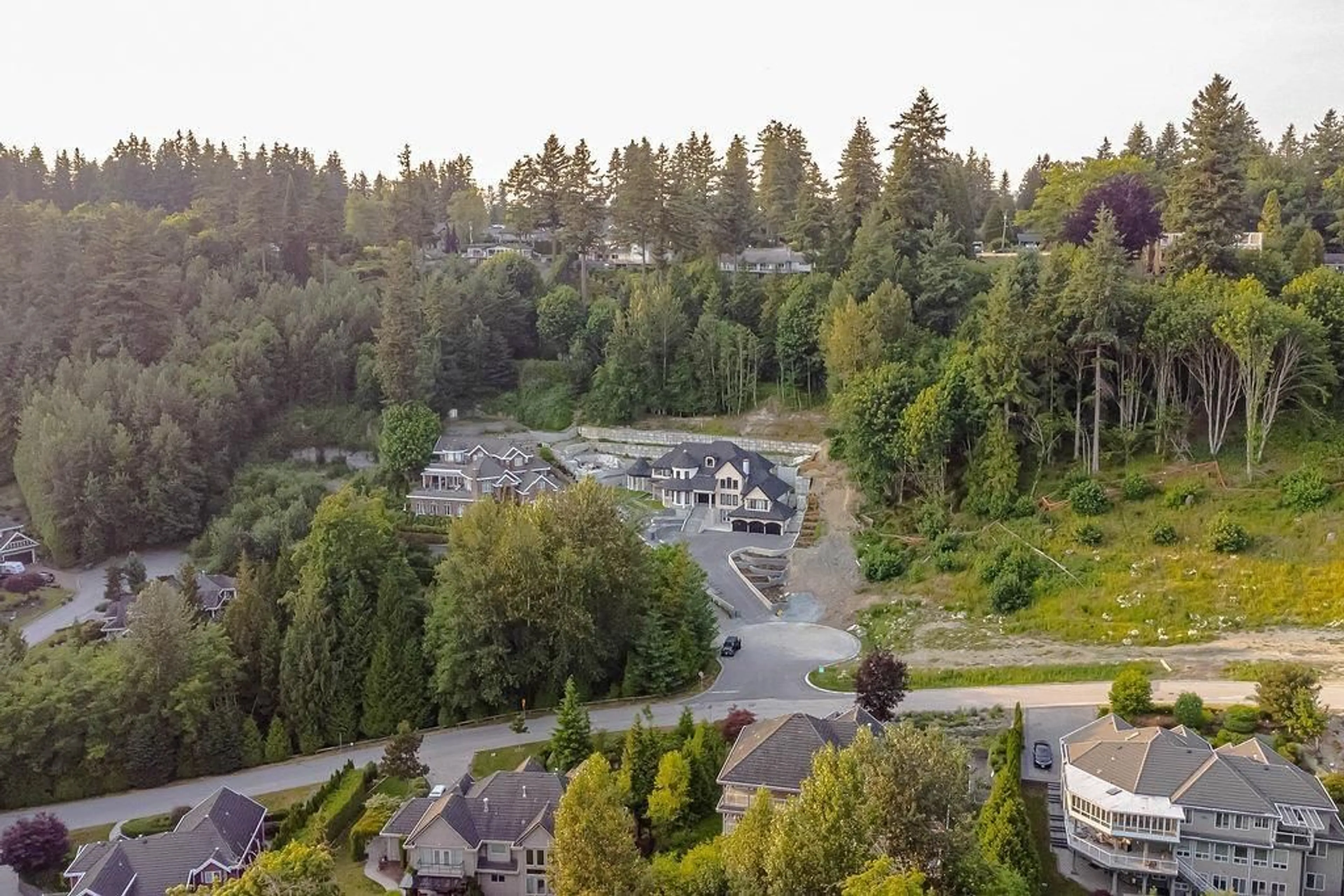 A pic from outside/outdoor area/front of a property/back of a property/a pic from drone, forest/trees view for 5579 136B STREET, Surrey British Columbia V3X3P2