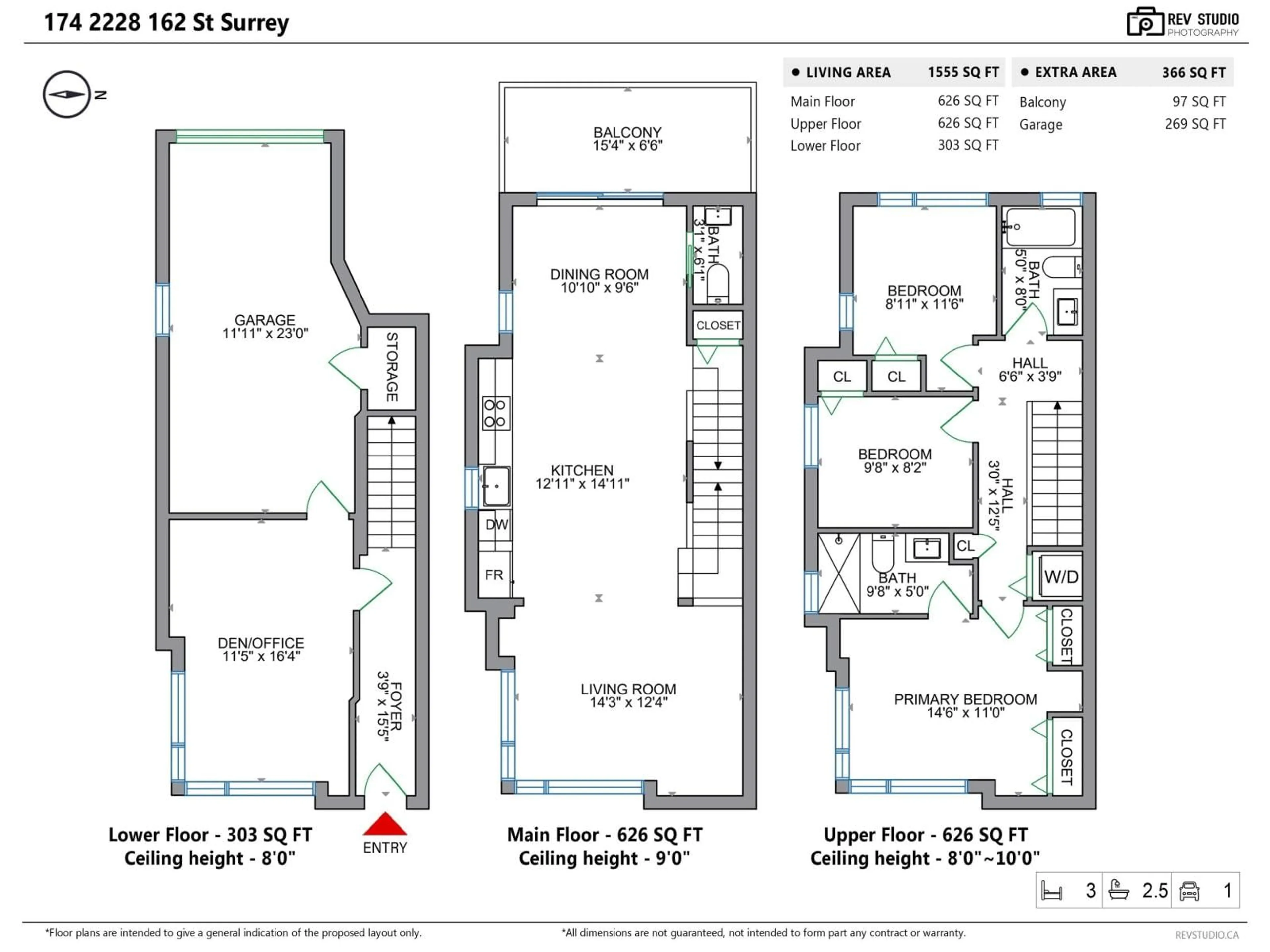 Floor plan for 174 - 2228 162 STREET, Surrey British Columbia V3Z6P4