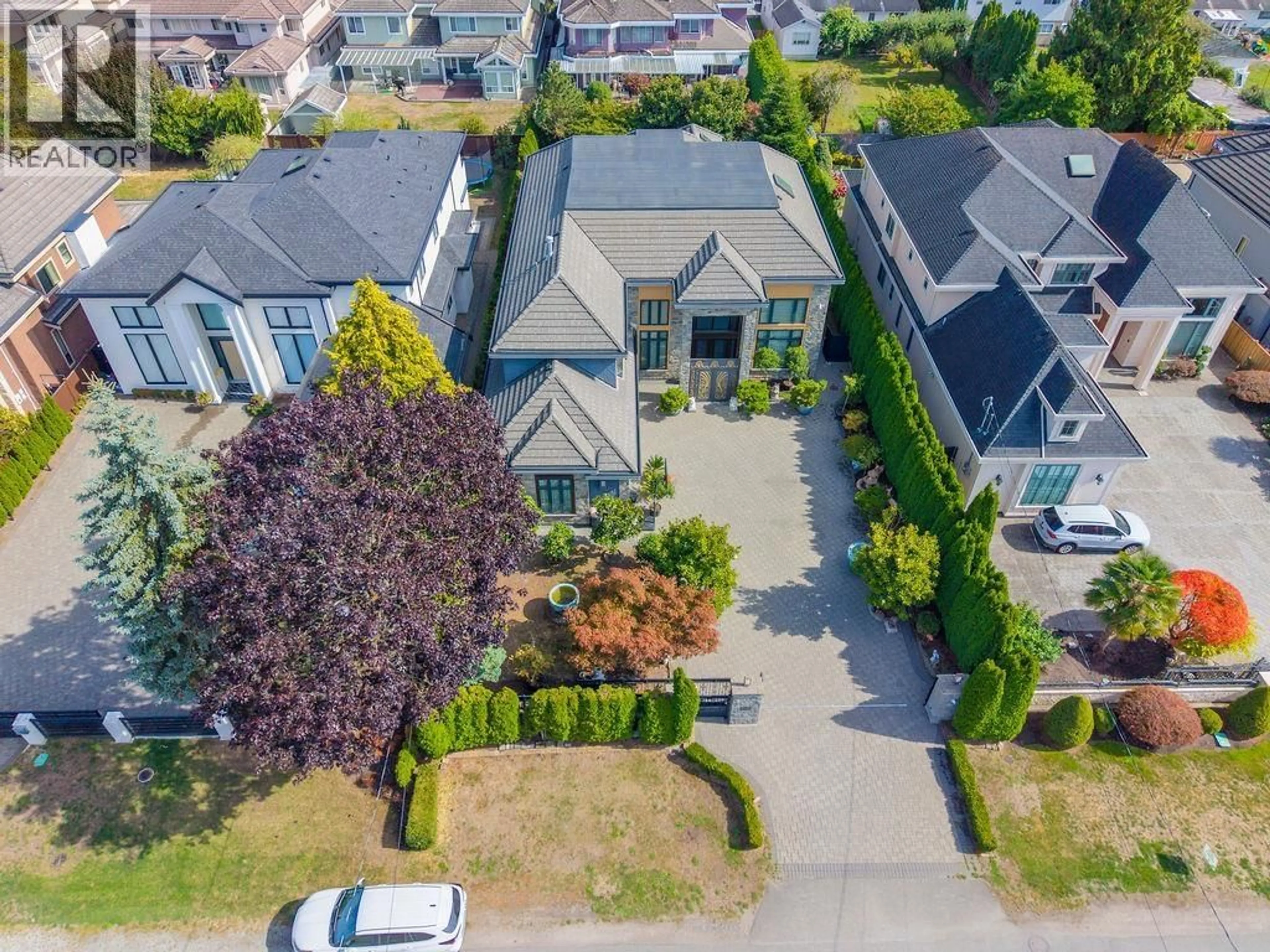 A pic from outside/outdoor area/front of a property/back of a property/a pic from drone, street for 8828 COOPER ROAD, Richmond British Columbia V6Y2M7