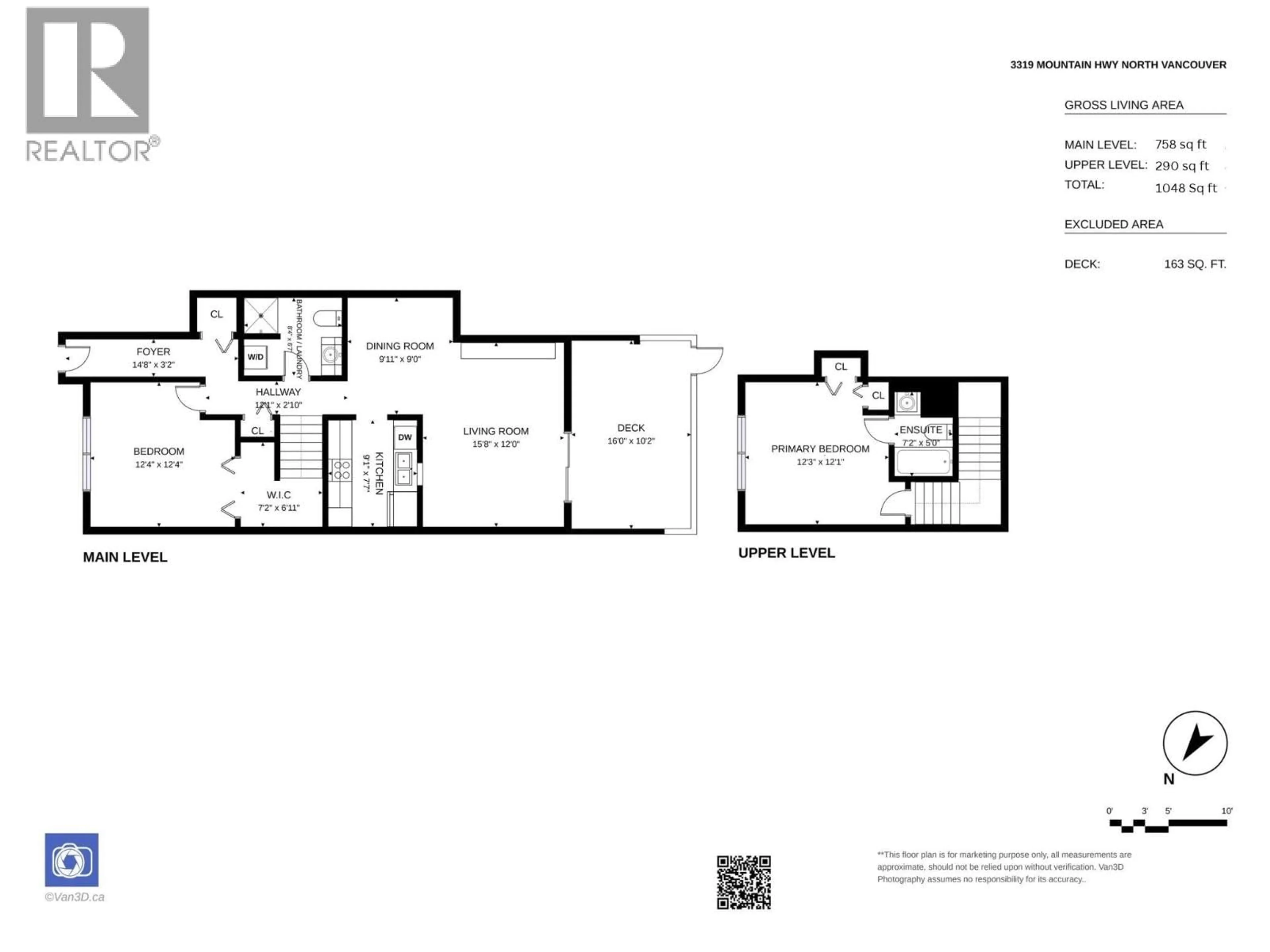 Floor plan for 3319 MOUNTAIN HIGHWAY, North Vancouver British Columbia V7K2H4