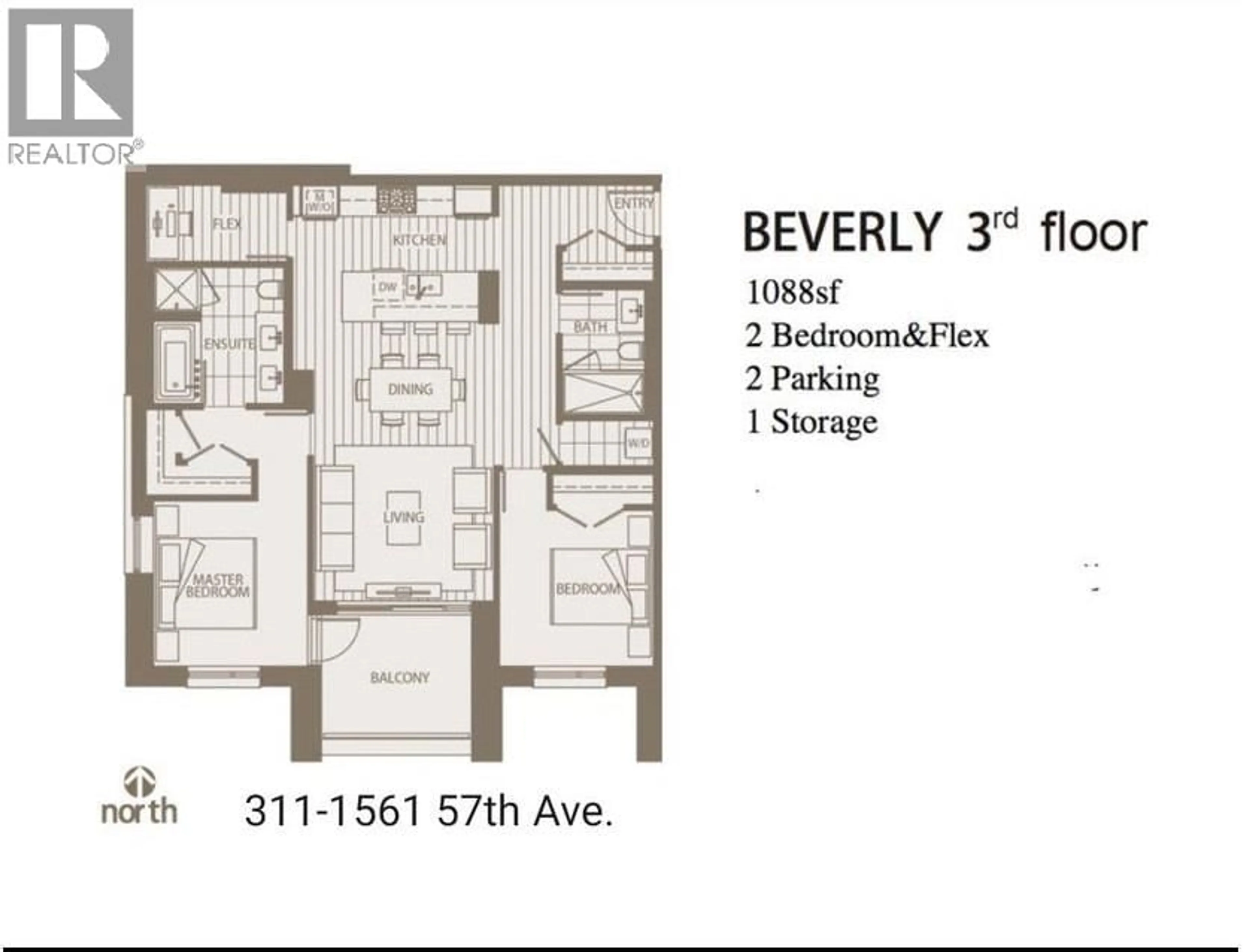 Floor plan for 311 - 1561 57TH AVENUE, Vancouver British Columbia V6P0H5