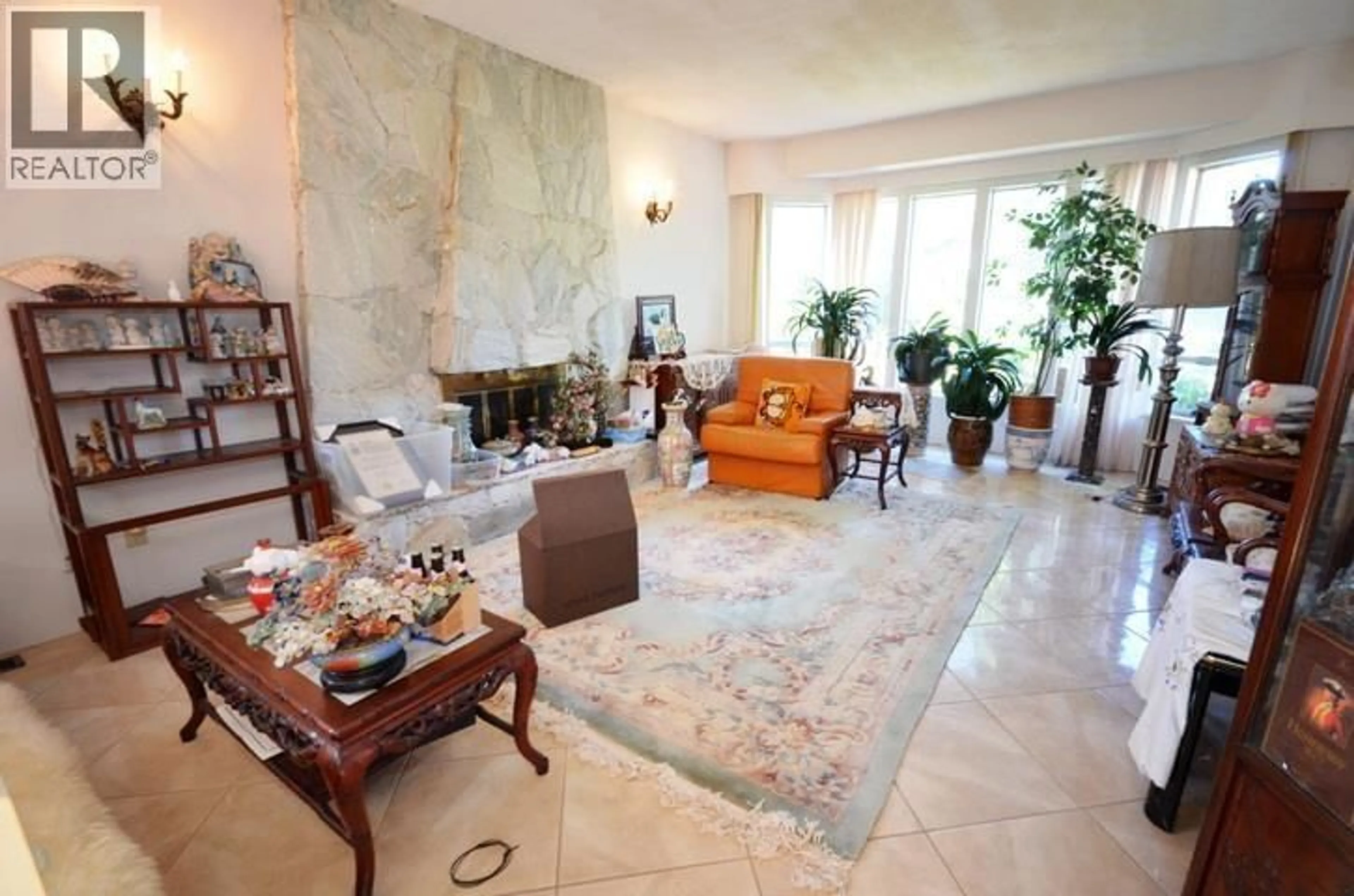 Living room with furniture, ceramic/tile floor for 7480 SCHAEFER AVENUE, Richmond British Columbia V6Y2W8