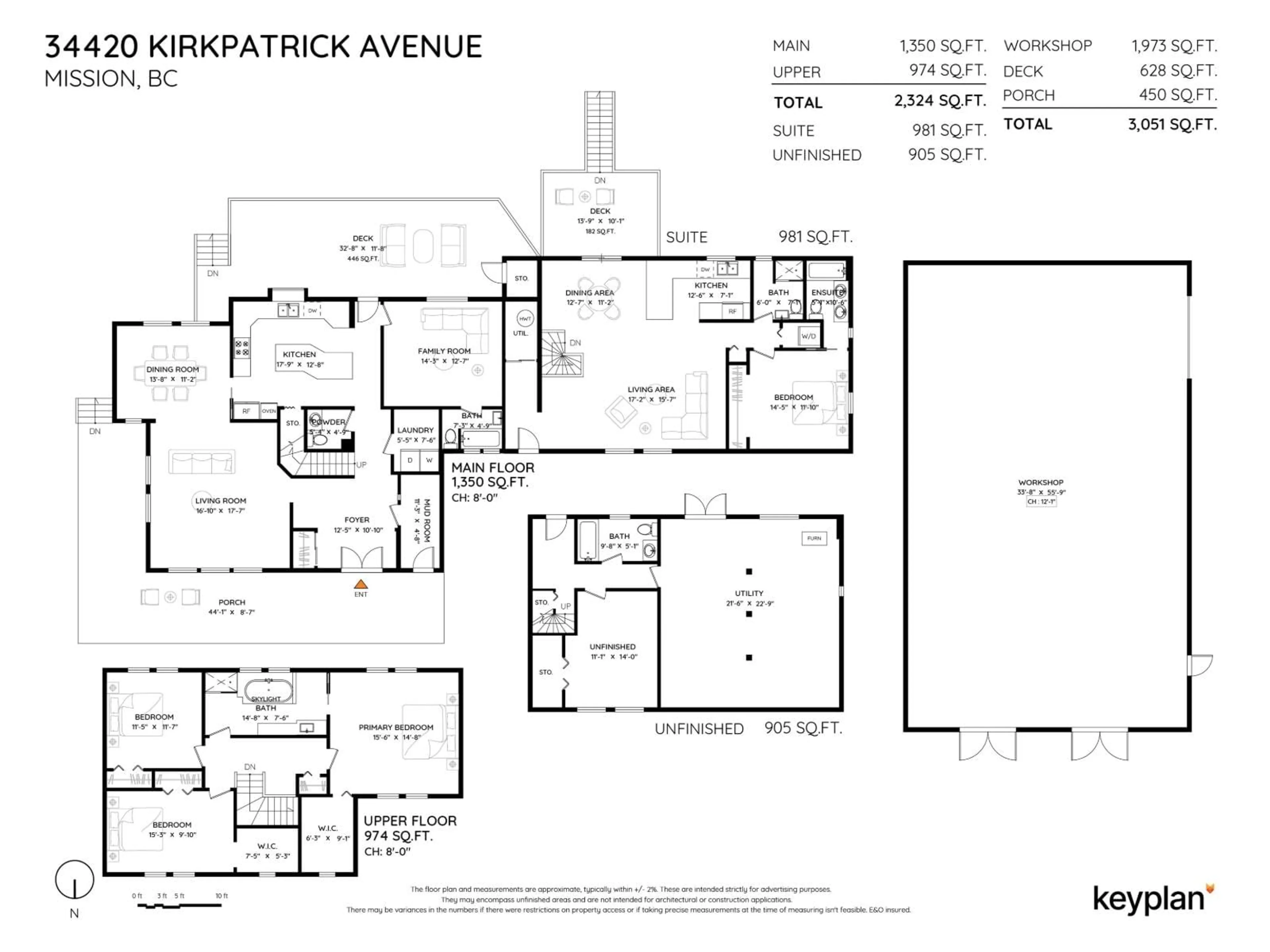 Floor plan for 34420 KIRKPATRICK AVENUE, Mission British Columbia V2V0B4