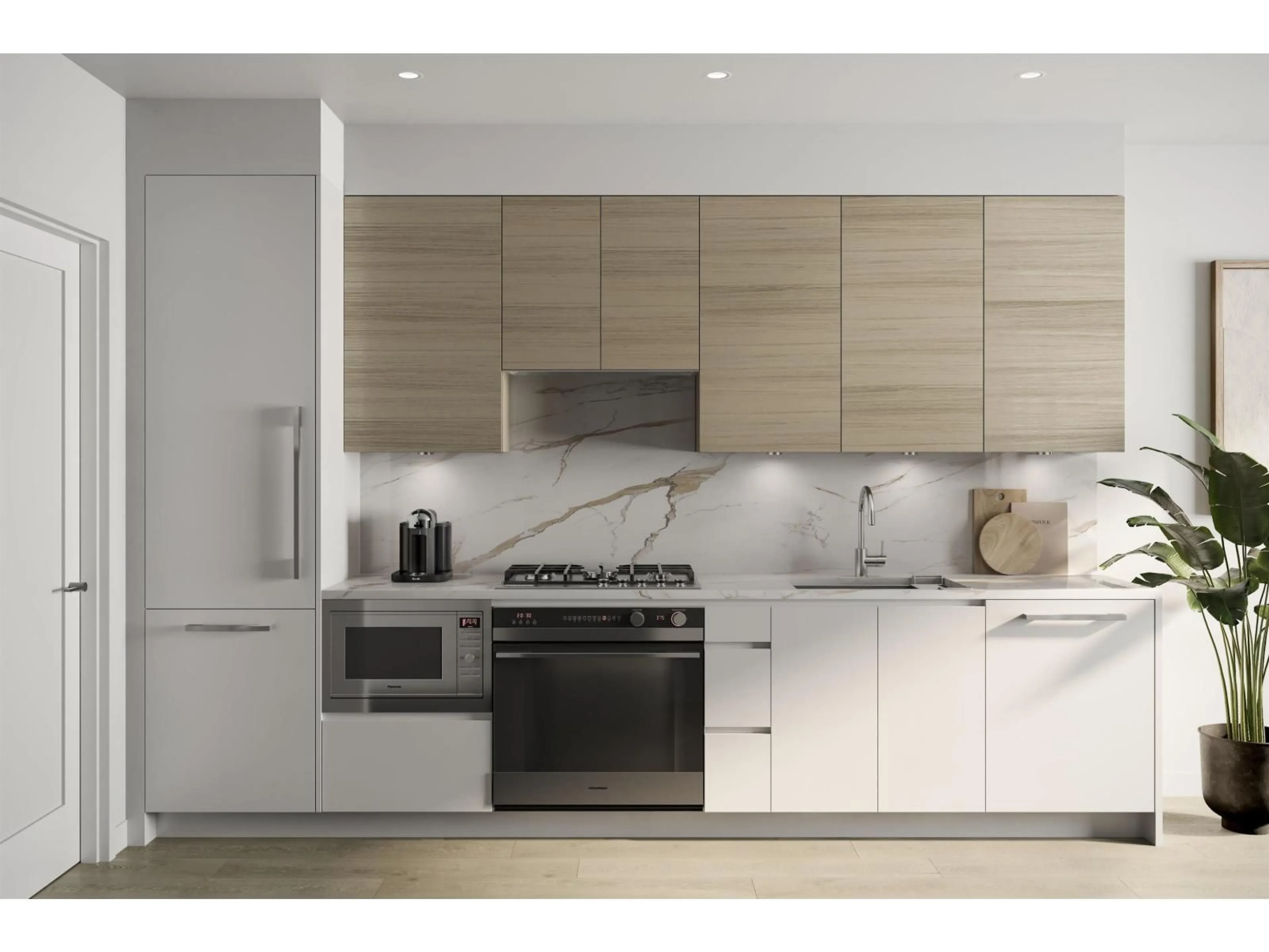Contemporary kitchen, wood/laminate floor for 10375 133 STREET, Surrey British Columbia V3T0B1