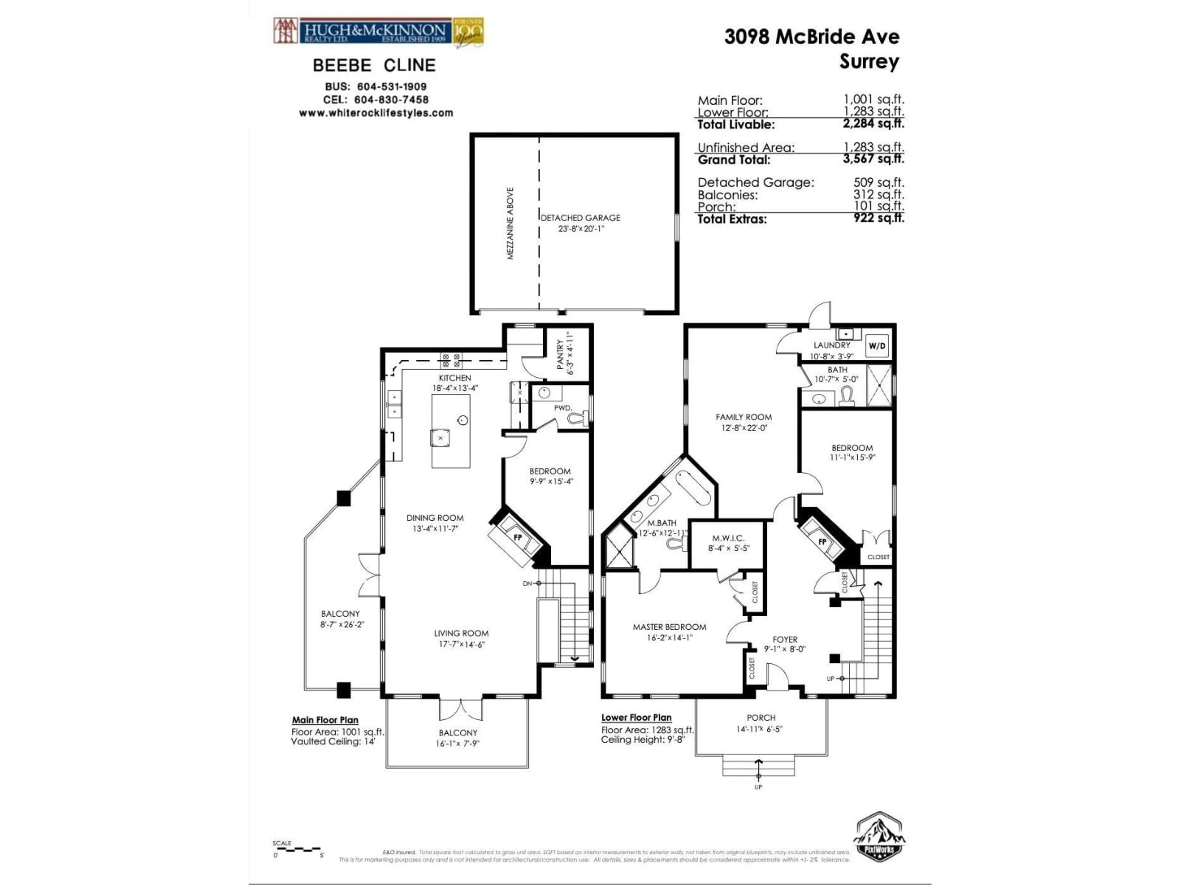 Floor plan for 3098 MCBRIDE AVENUE, Surrey British Columbia V4A3H1