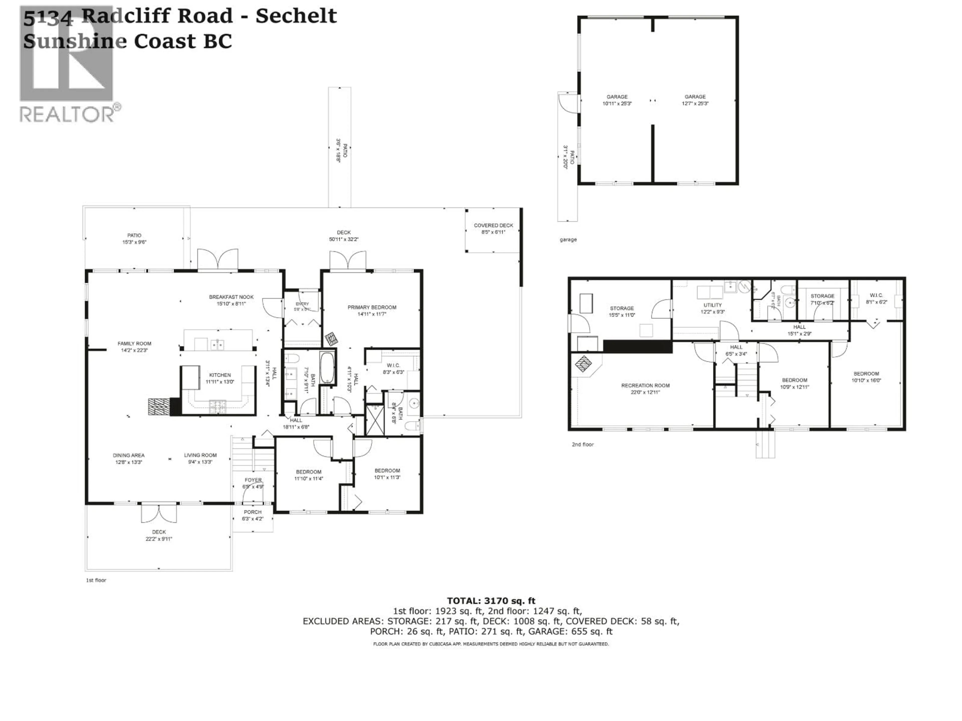 Floor plan for 5134 RADCLIFFE ROAD, Sechelt British Columbia V7Z0G5