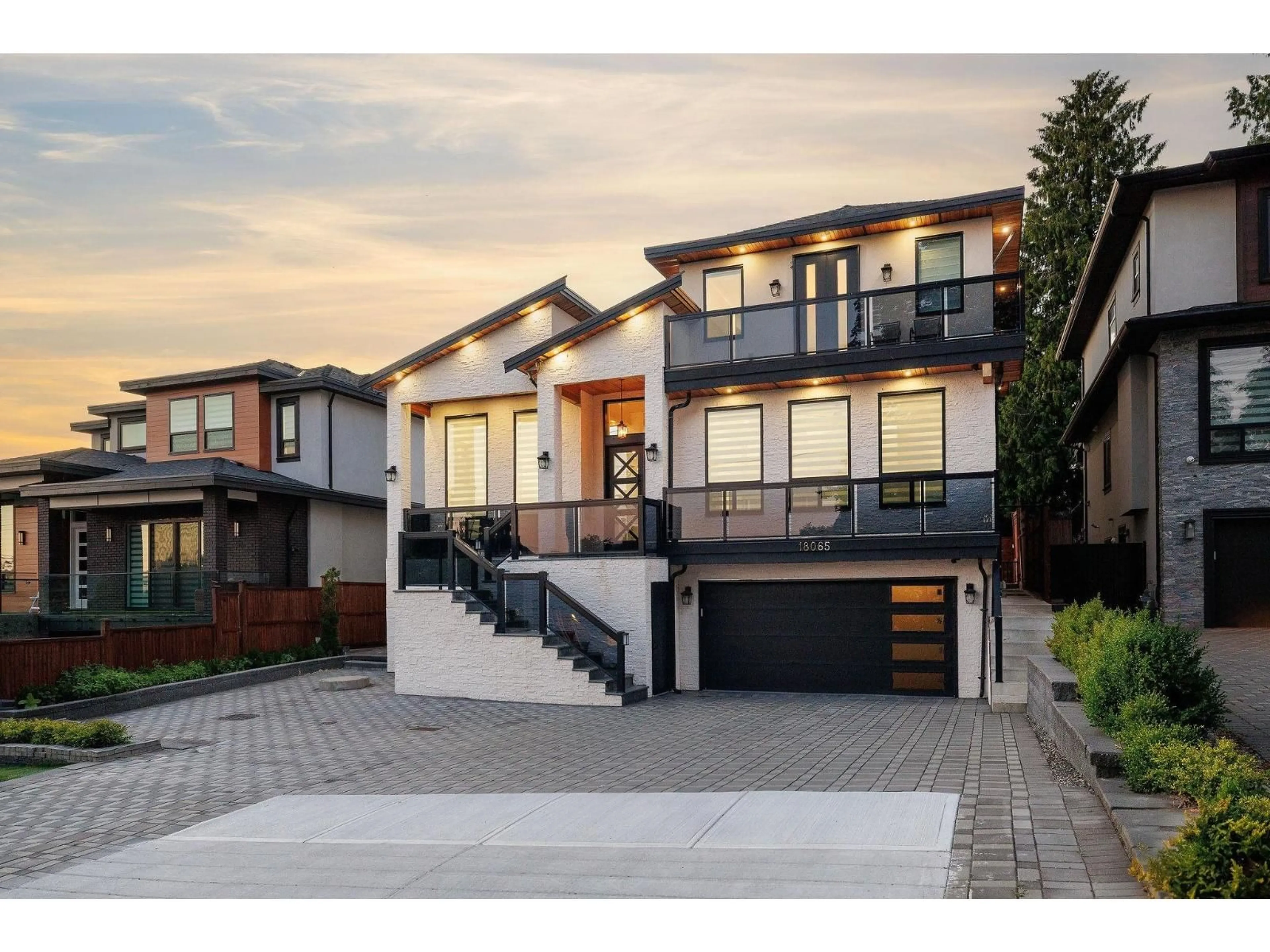 Home with brick exterior material, street for 18065 58A AVENUE, Surrey British Columbia V3S1N7