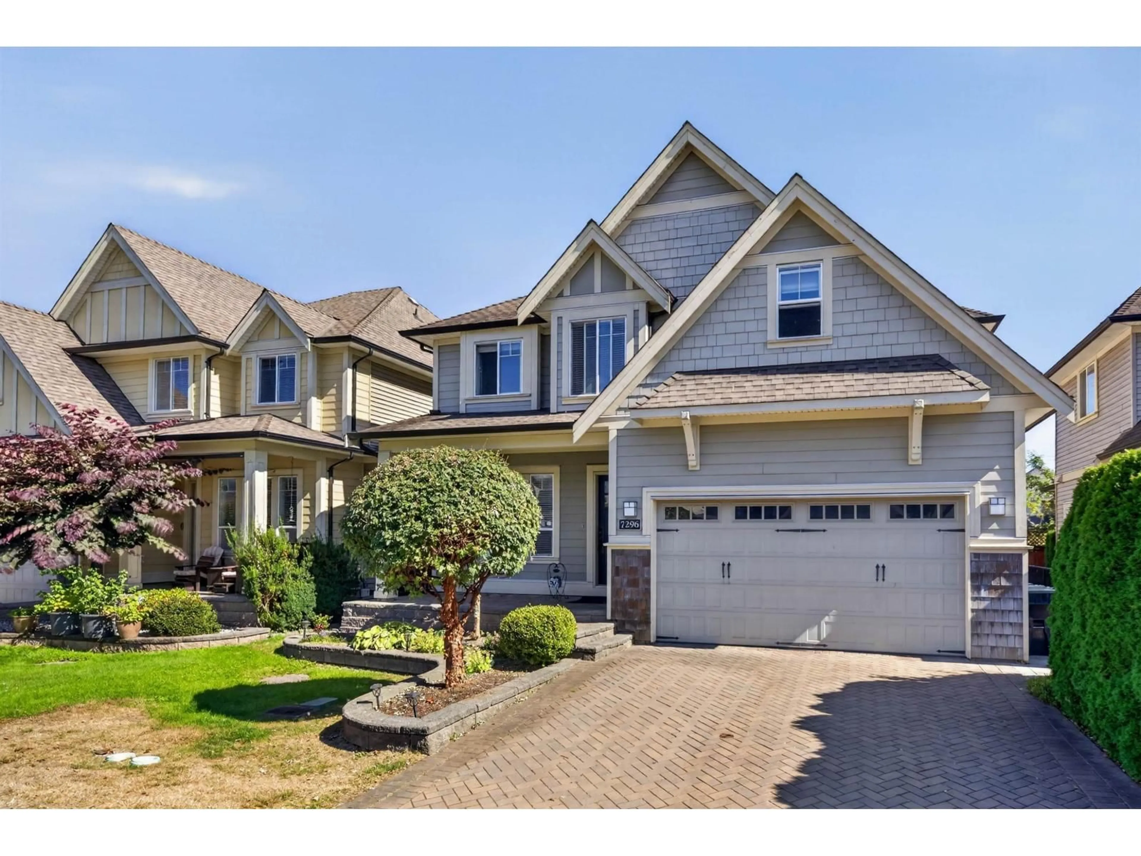 Home with vinyl exterior material, street for 7296 198A STREET, Langley British Columbia V2Y1R9
