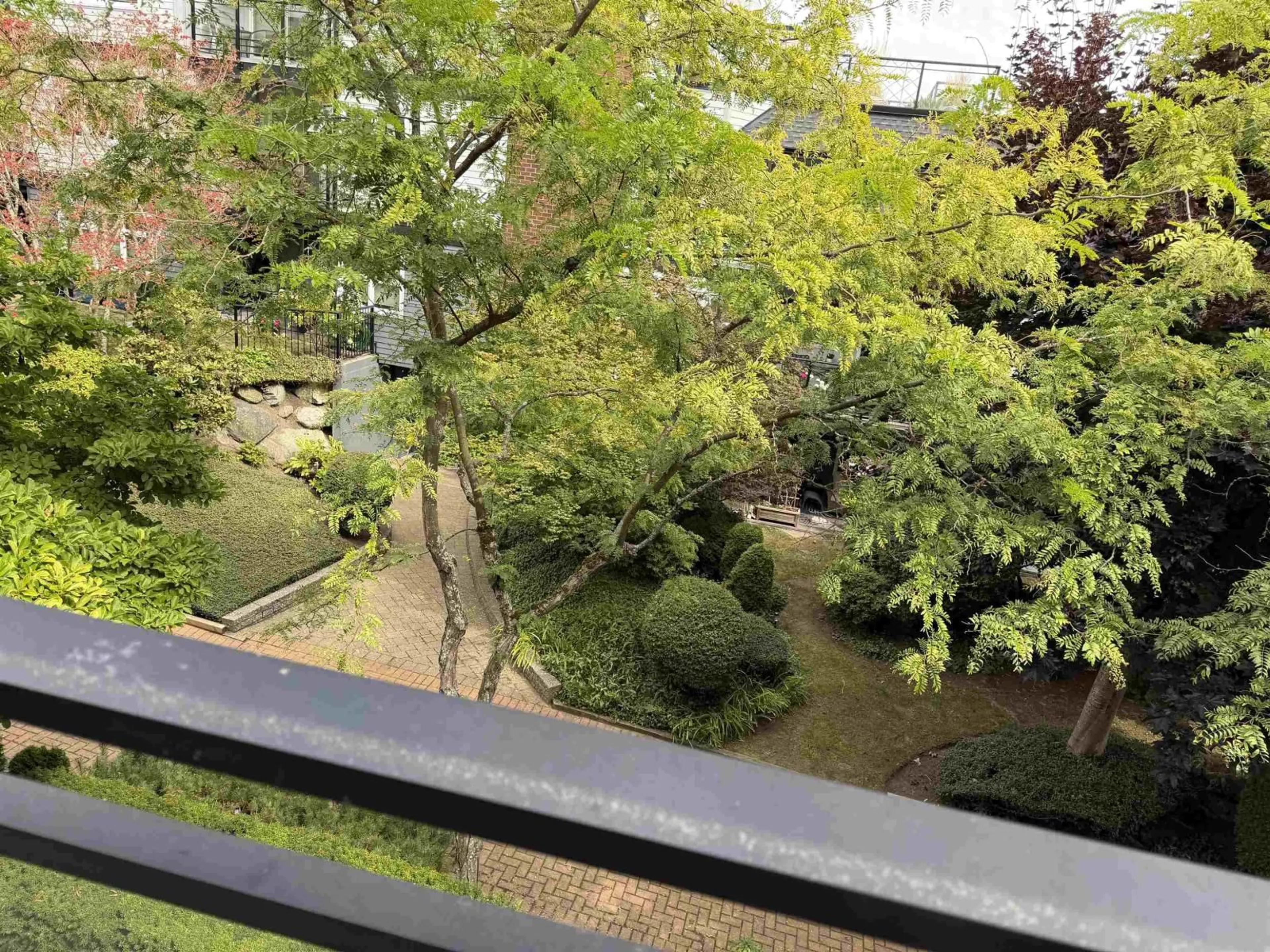 Balcony in the apartment, forest/trees view for 310 - 1280 FIR STREET, White Rock British Columbia V4B4B1