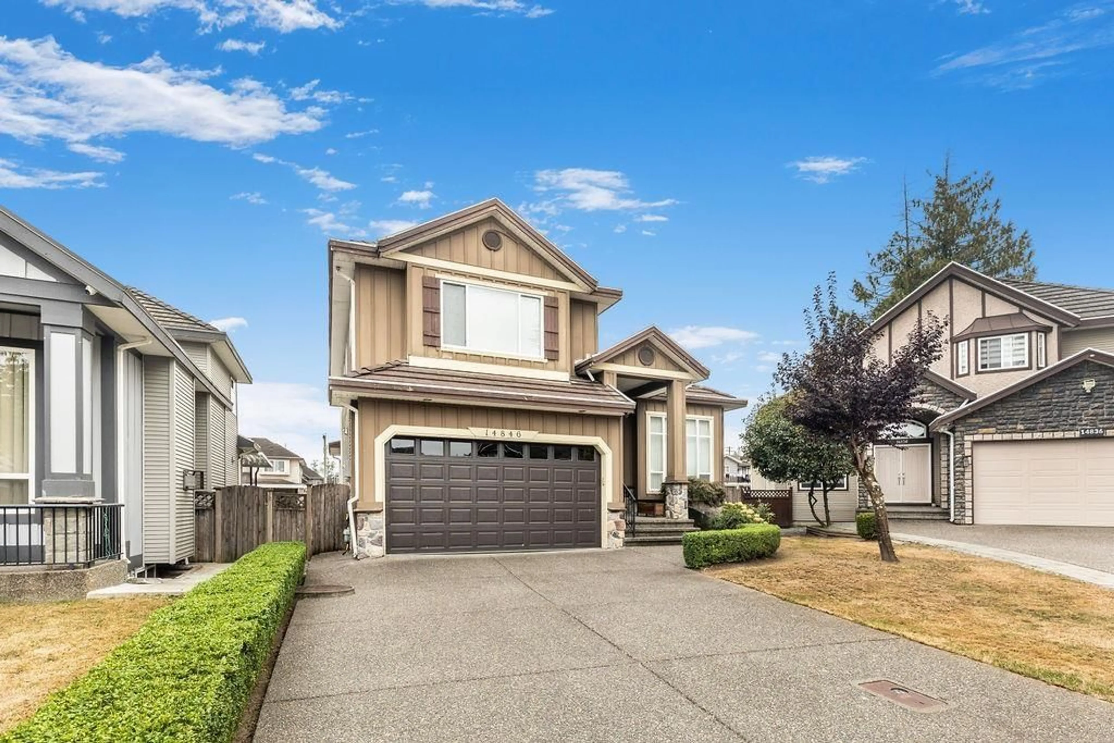 Home with vinyl exterior material, street for 14846 72A AVENUE, Surrey British Columbia V3S0T7