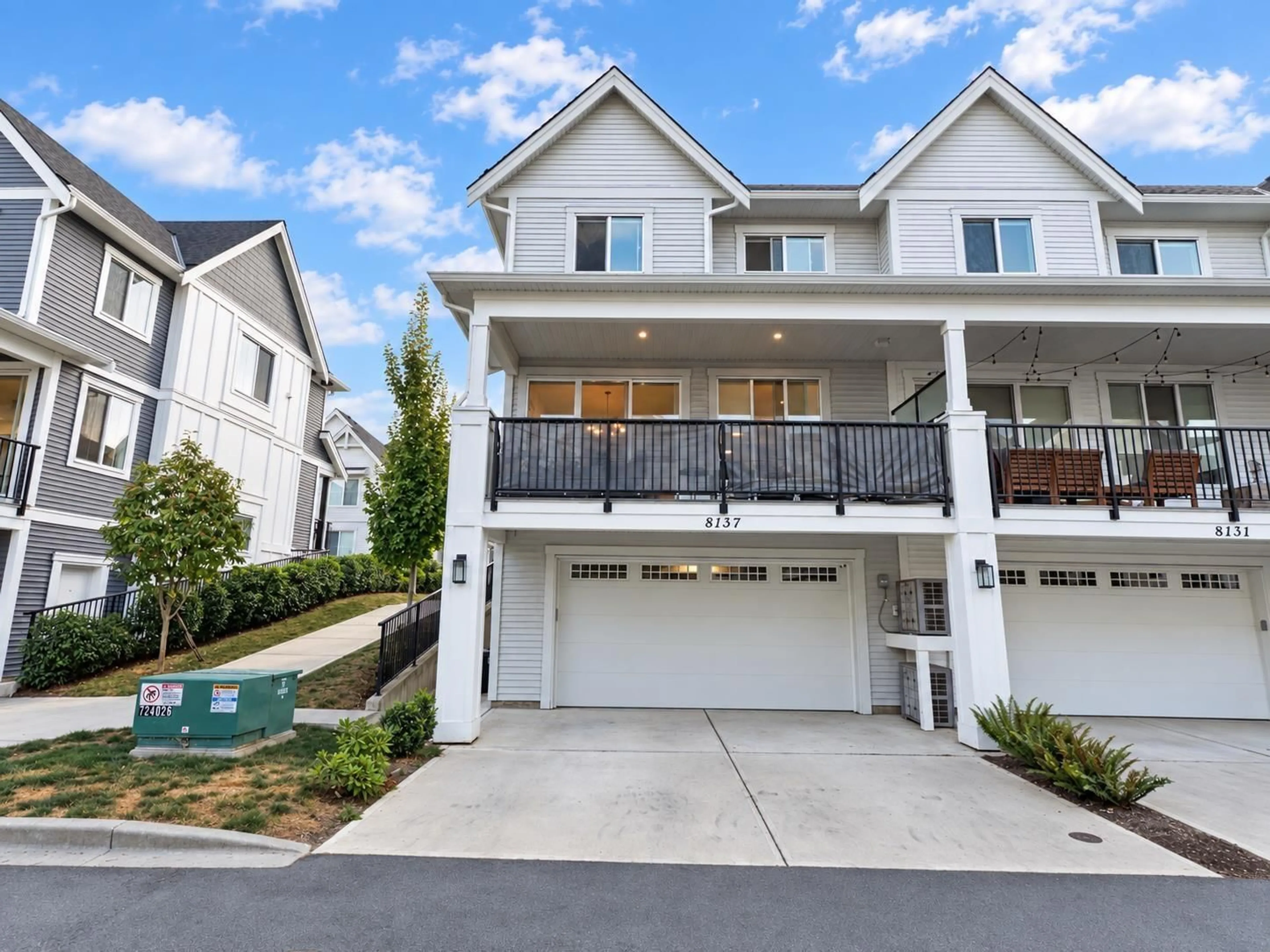 Home with vinyl exterior material, street for 8137 FOXFERN ROAD, Chilliwack British Columbia V2R6G6