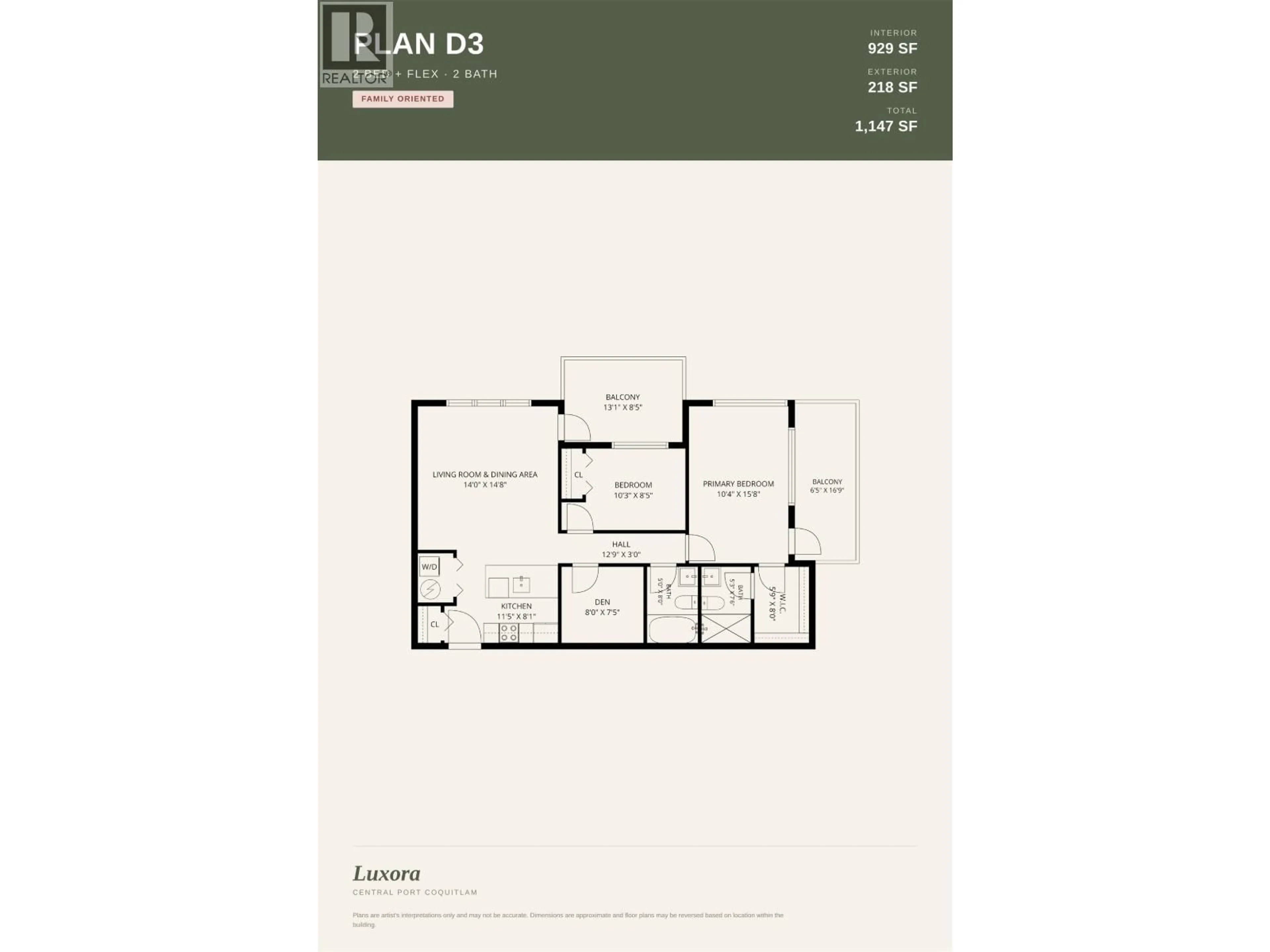Floor plan for 402 - 2368 SHAUGHNESSY STREET, Port Coquitlam British Columbia V3C3E3