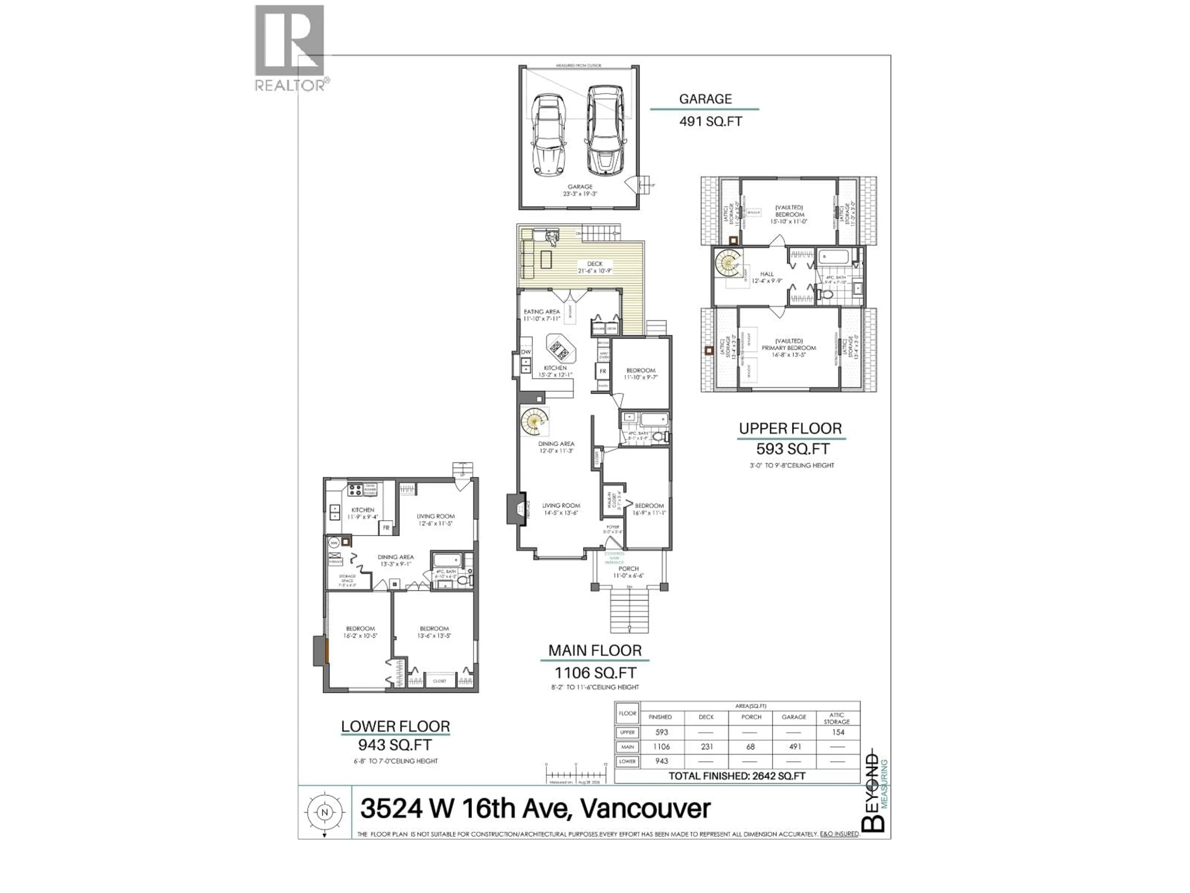 Floor plan for 3524 16TH AVENUE, Vancouver British Columbia V6R3C1