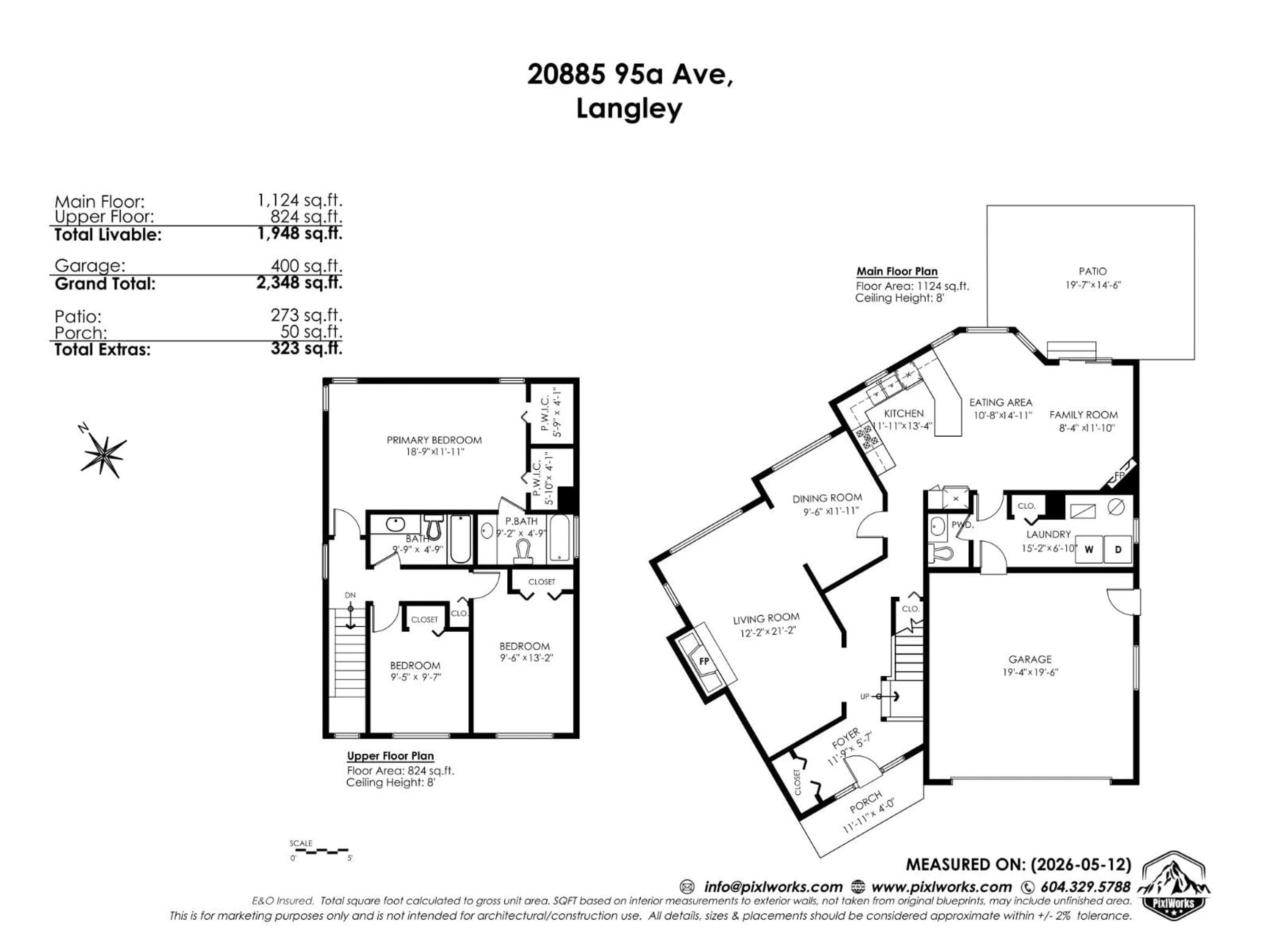 Floor plan for 20885 95A AVENUE, Langley British Columbia V1M2C5