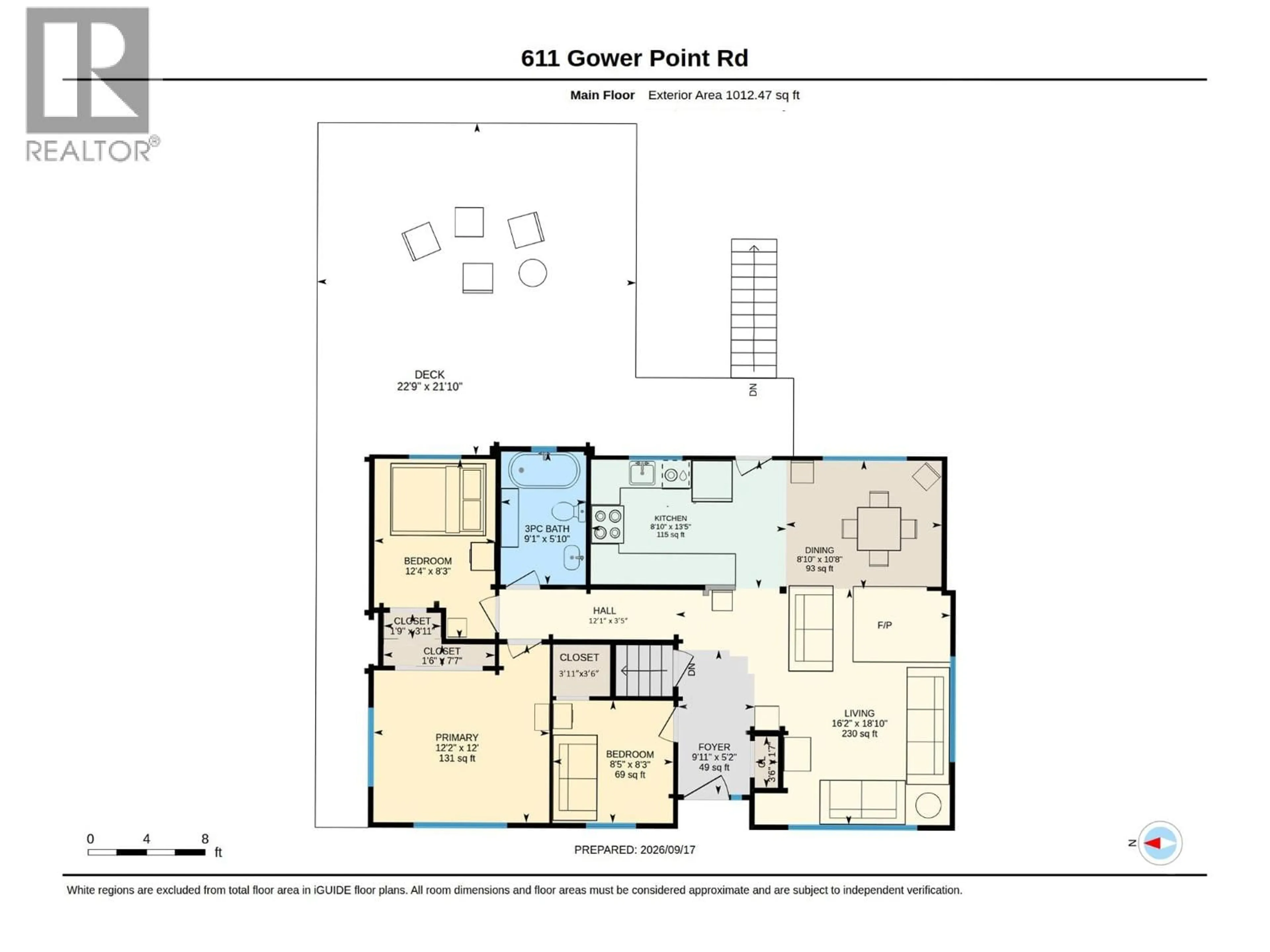 Floor plan for 611 GOWER POINT ROAD, Gibsons British Columbia V0N1V8