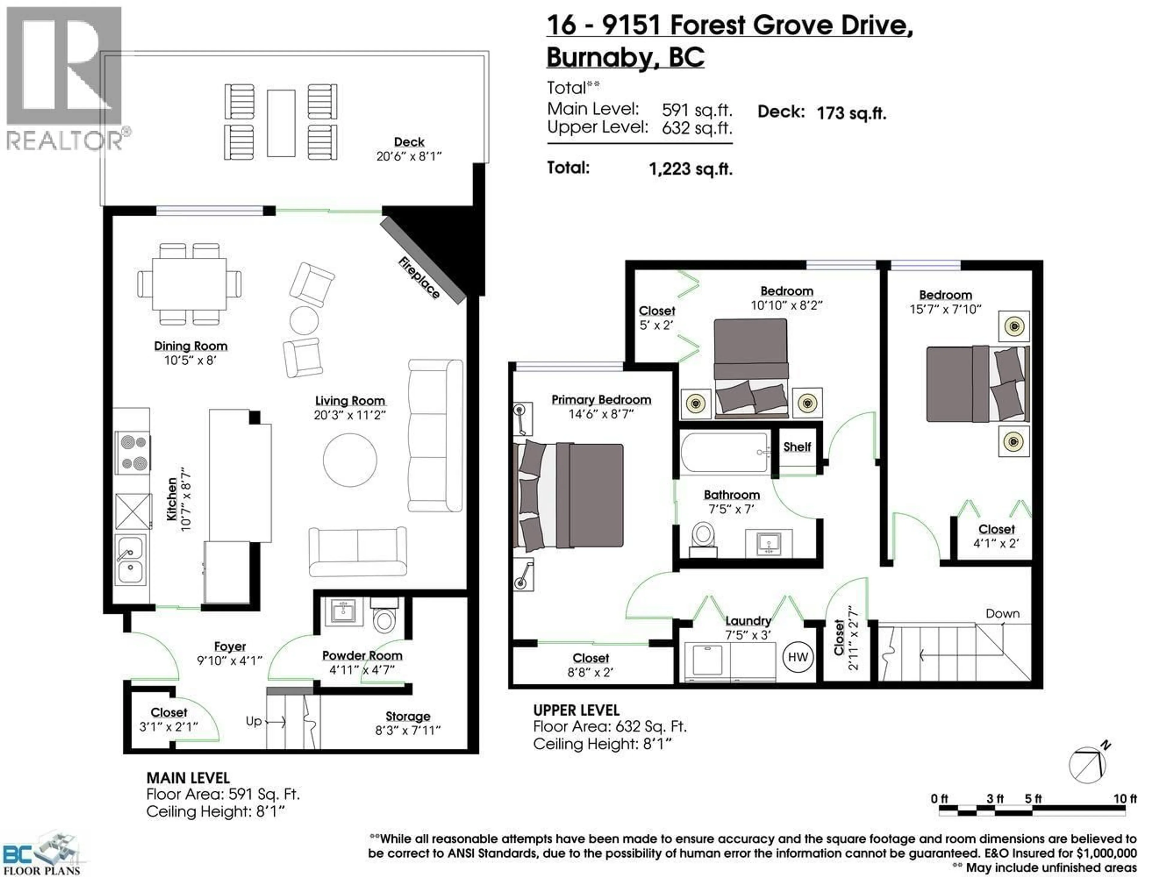 Floor plan for 16 - 9151 FOREST GROVE DRIVE, Burnaby British Columbia V5A3Z5
