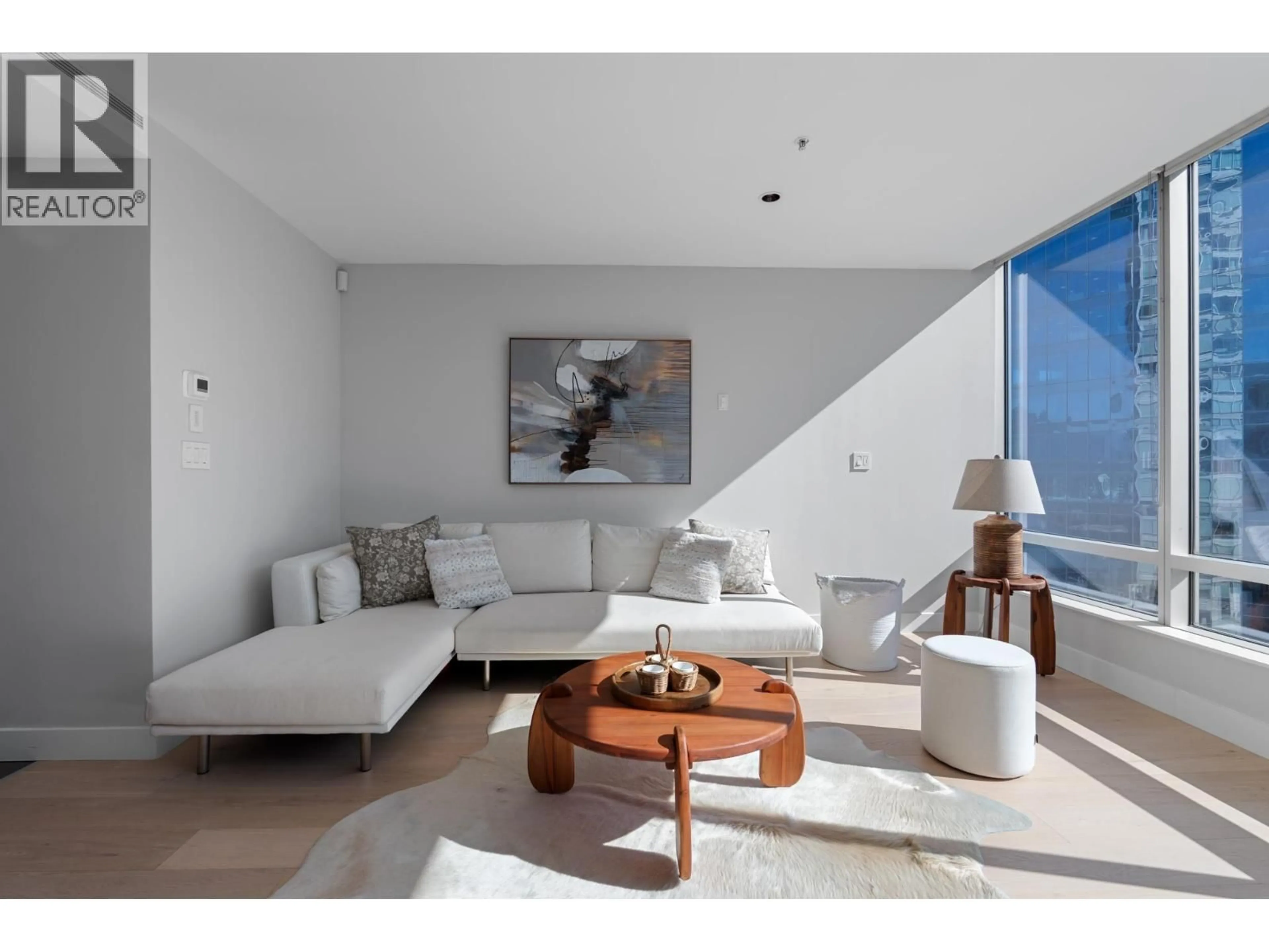 Living room with furniture, unknown for 2605 - 1077 CORDOVA STREET, Vancouver British Columbia V6C2C6