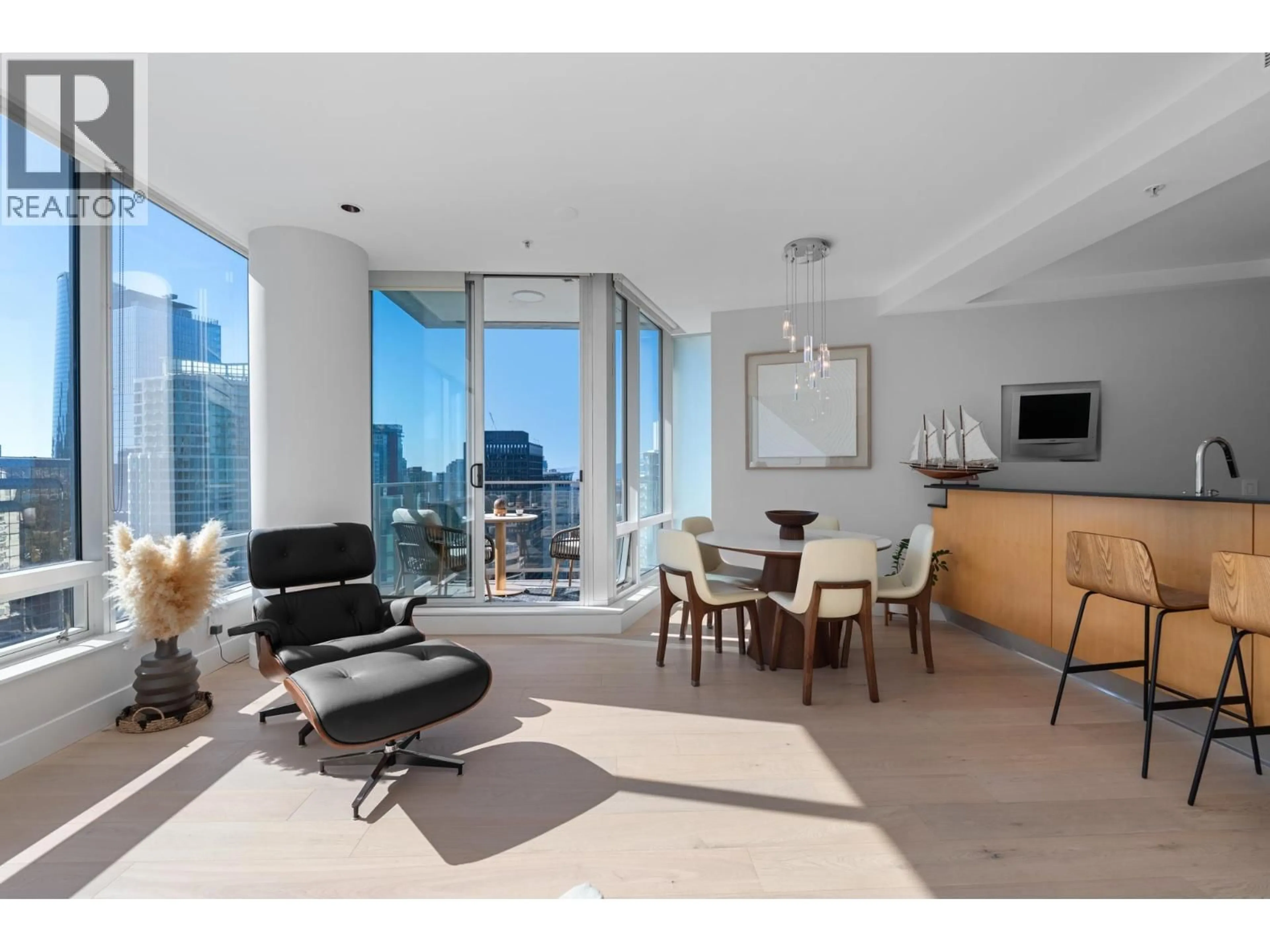 Living room with furniture, unknown for 2605 - 1077 CORDOVA STREET, Vancouver British Columbia V6C2C6