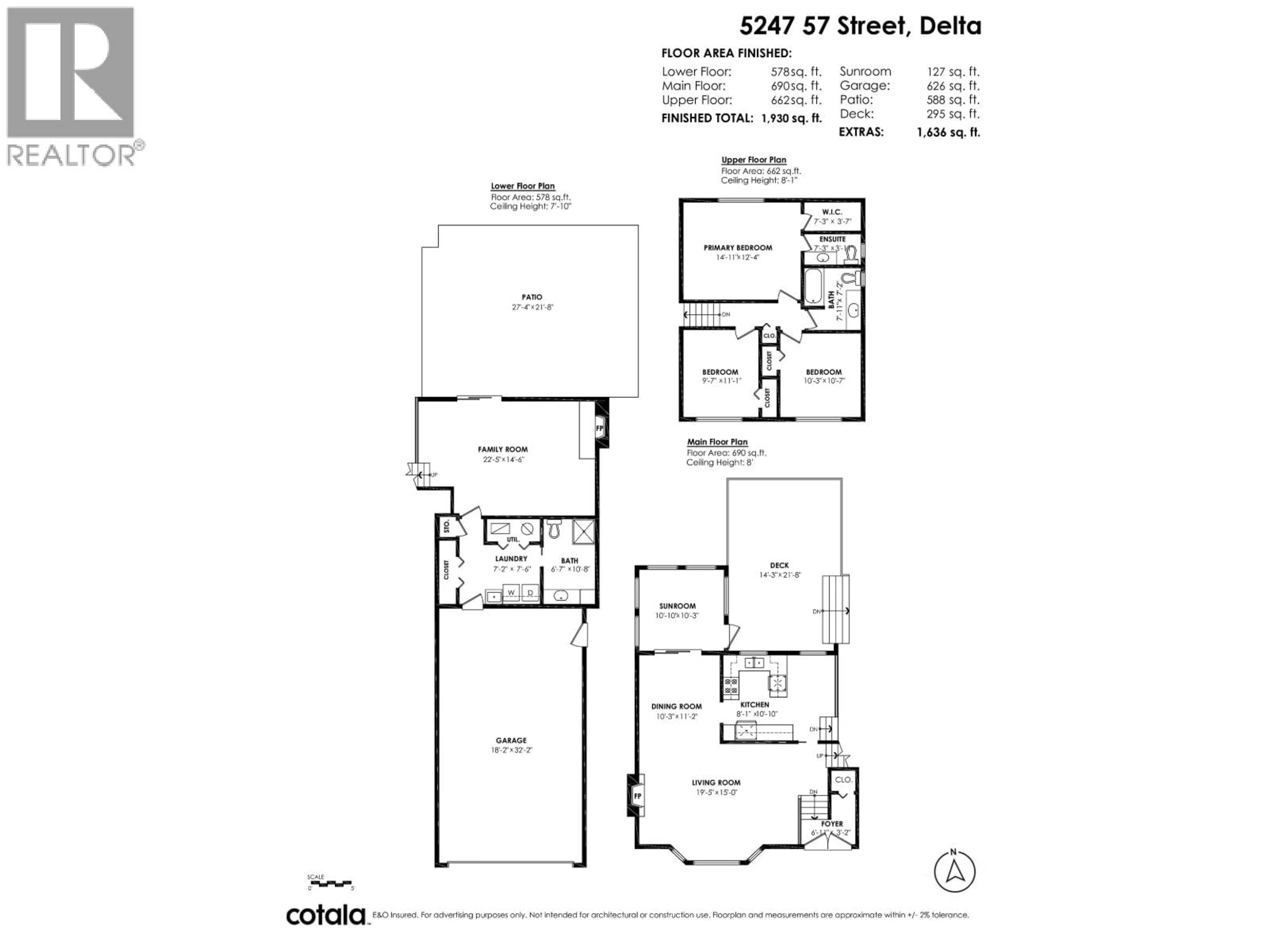 Floor plan for 5247 57 STREET, Delta British Columbia V4K3G3