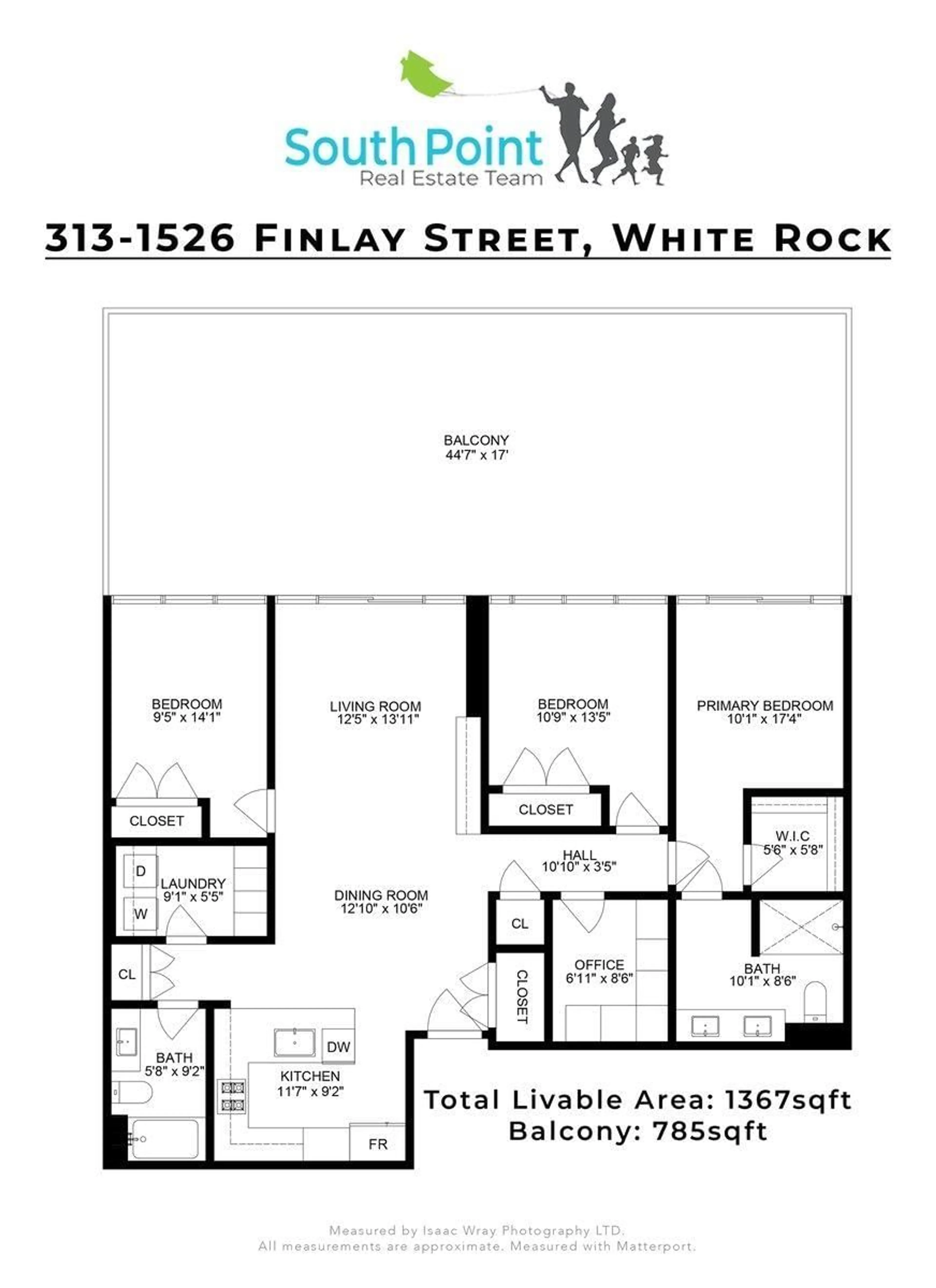 Floor plan for #313 - 1526 FINLAY STREET, White Rock British Columbia V4B4L9