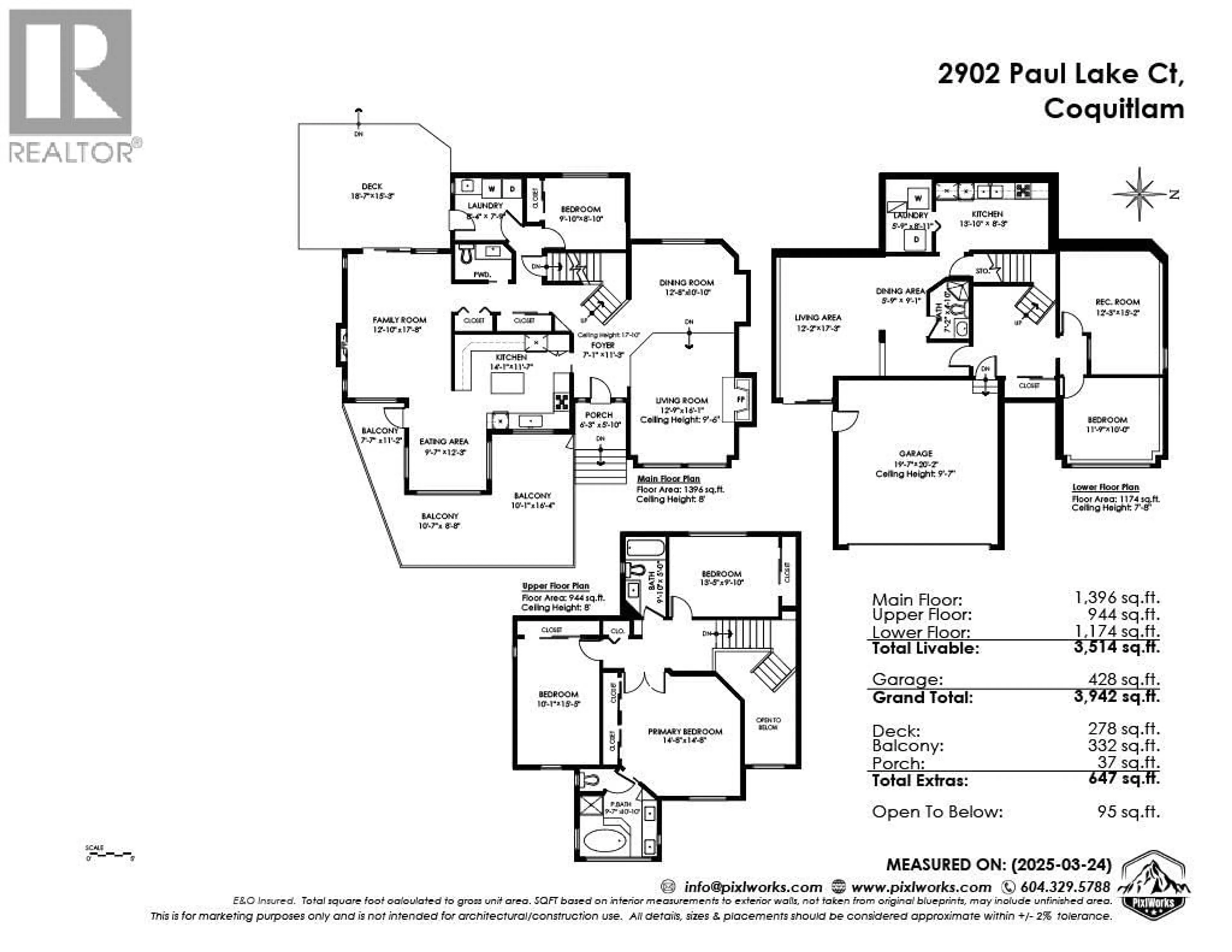 Floor plan for 2902 PAUL LAKE COURT, Coquitlam British Columbia V3C6A3