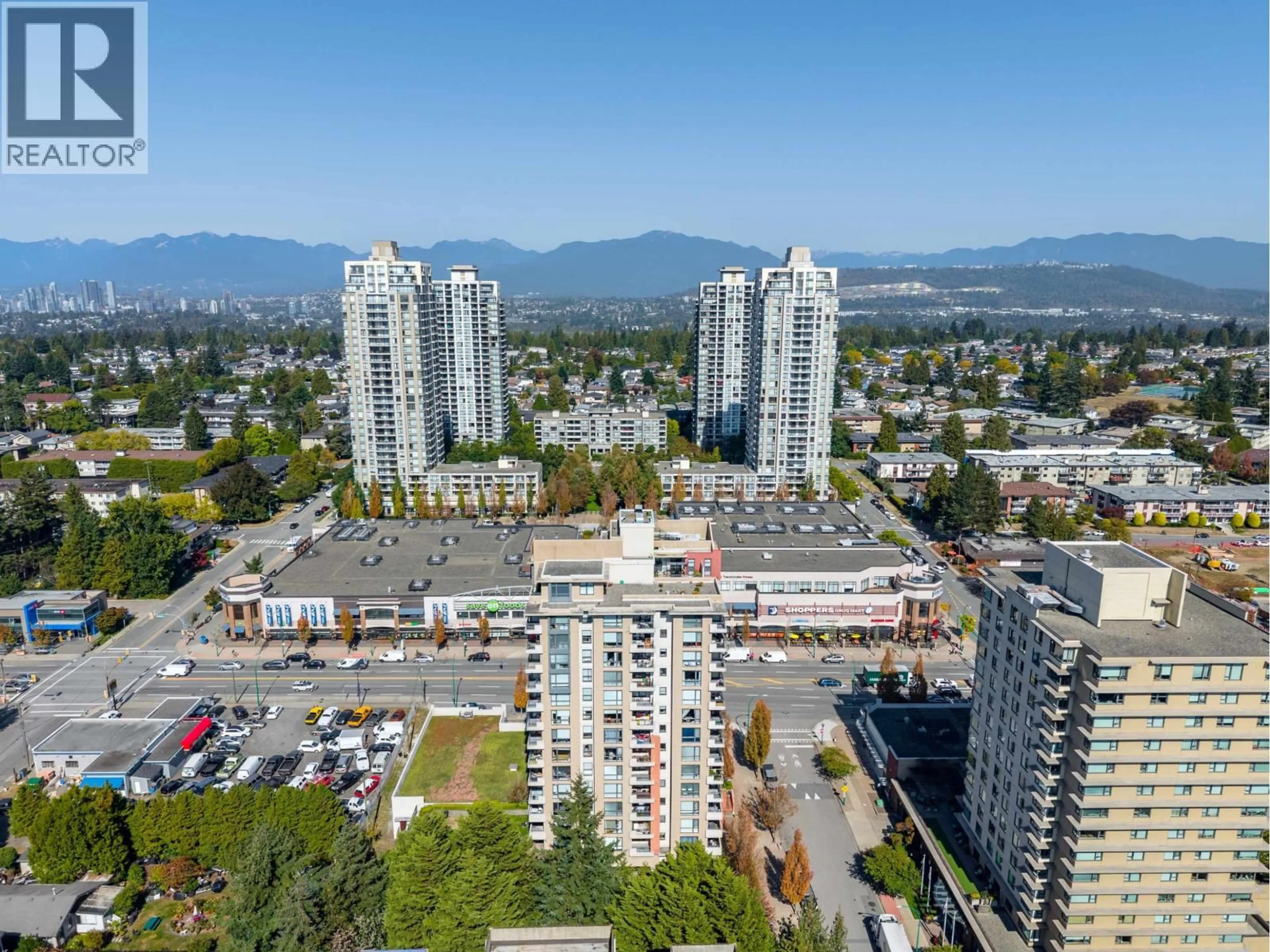 A pic from outside/outdoor area/front of a property/back of a property/a pic from drone, city buildings view from balcony for 501 - 7225 ACORN AVENUE, Burnaby British Columbia V5E0A9