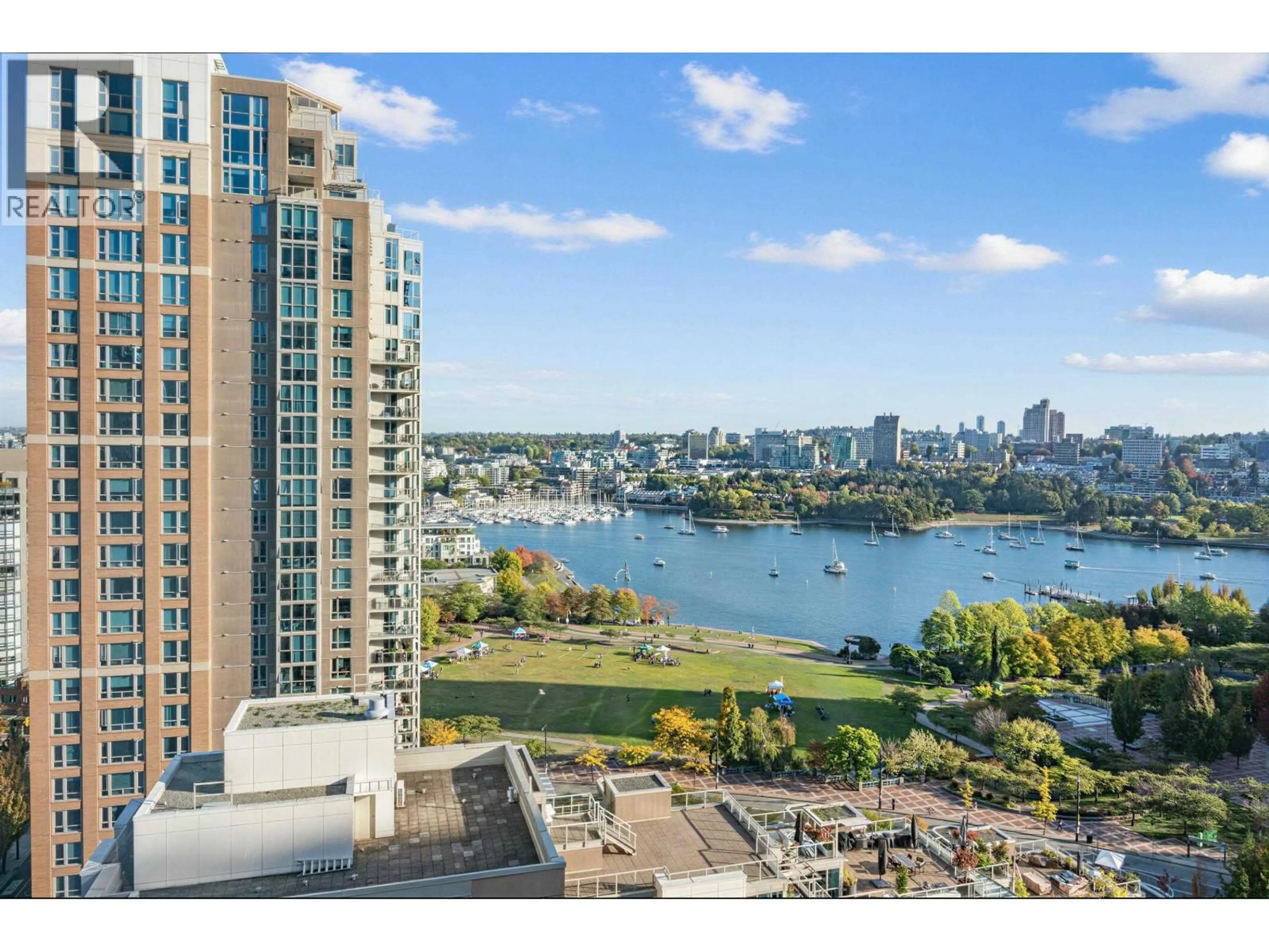 A pic from outside/outdoor area/front of a property/back of a property/a pic from drone, water/lake/river/ocean view for 1904 - 1323 HOMER STREET, Vancouver British Columbia V6B5T1