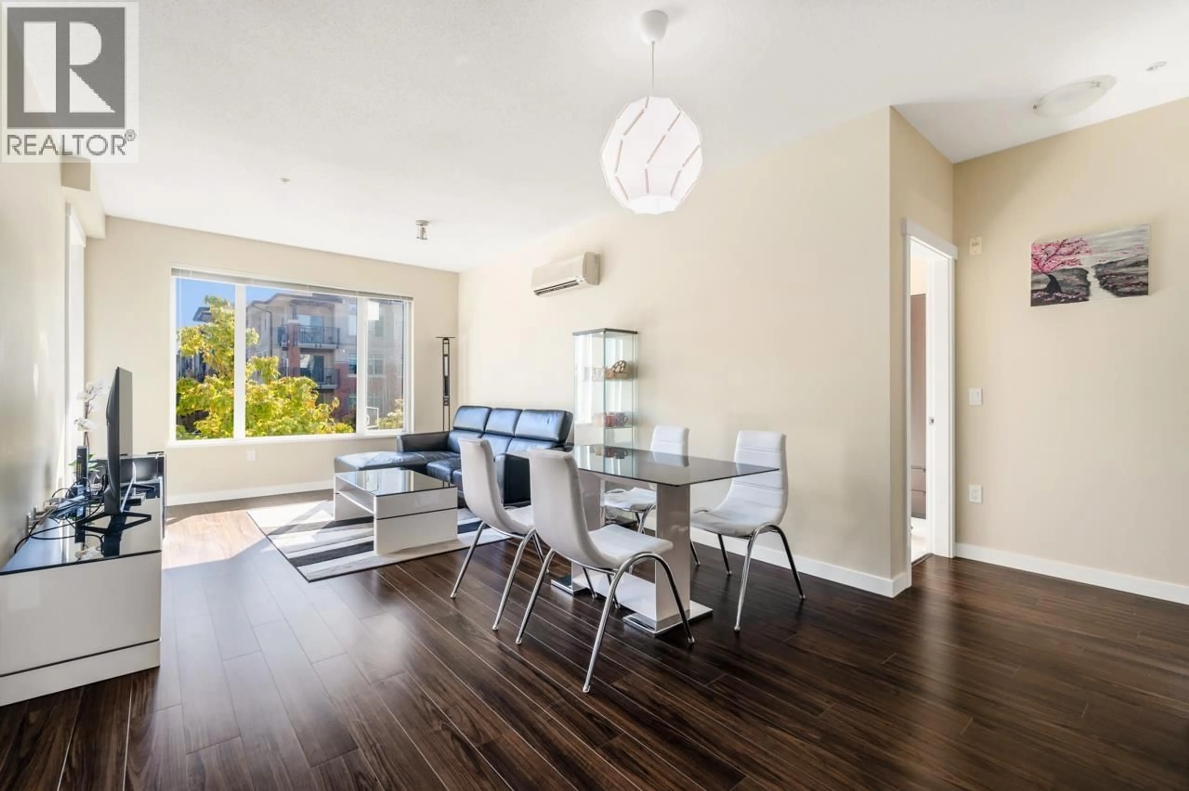 Dining room, wood/laminate floor for 237 - 9399 ODLIN ROAD, Richmond British Columbia V6X0J6