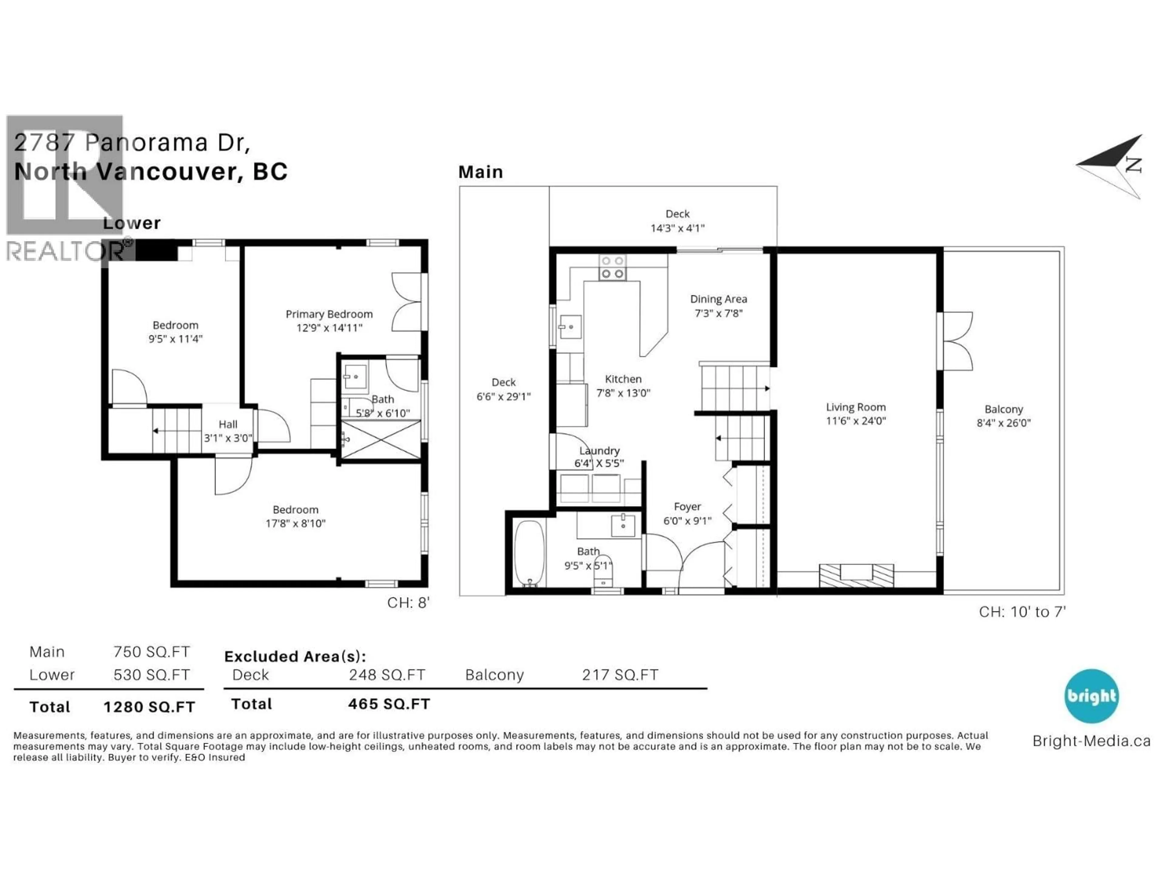 Floor plan for 2787 PANORAMA DRIVE, North Vancouver British Columbia V7G1V7