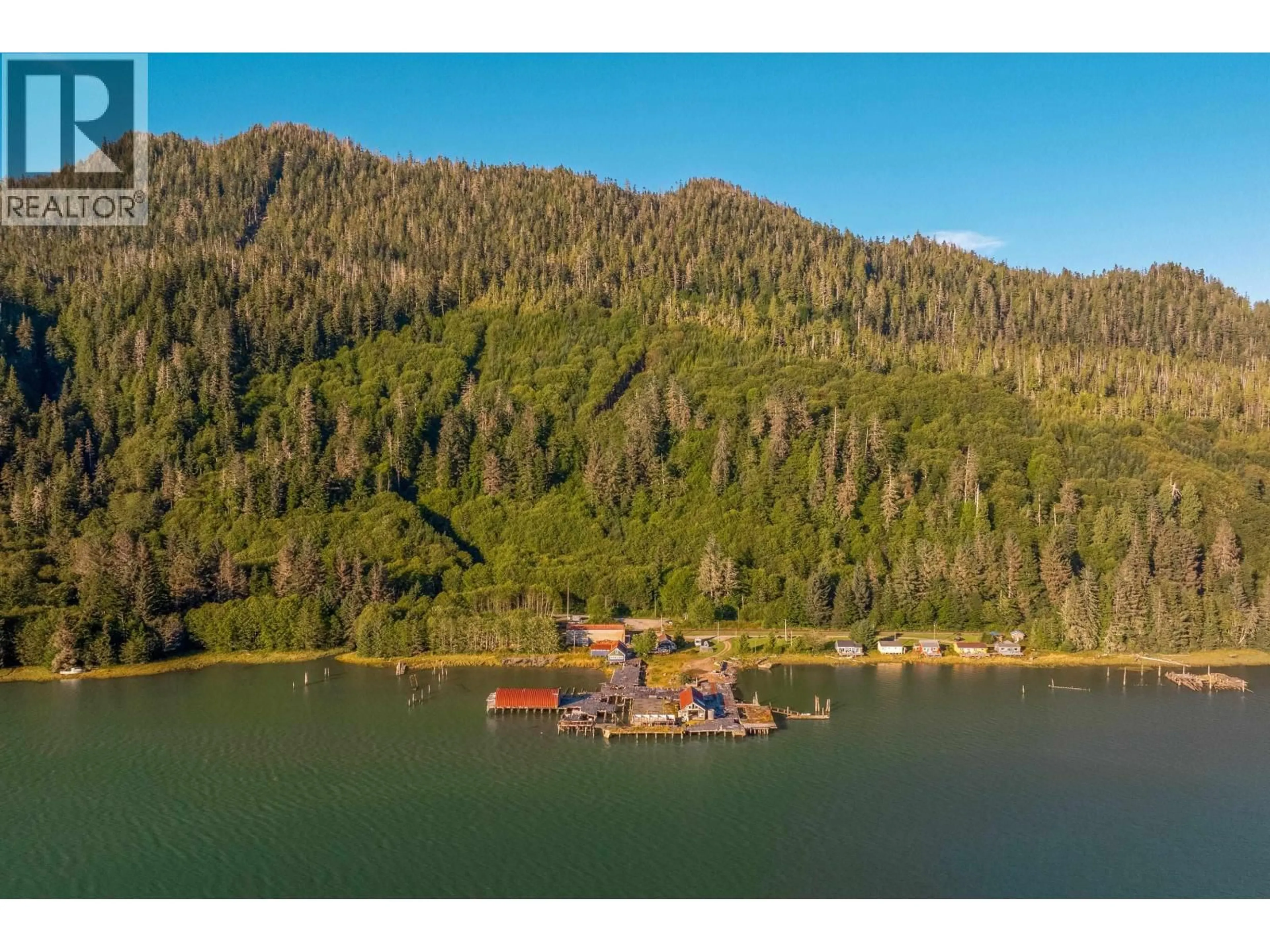 A pic from outside/outdoor area/front of a property/back of a property/a pic from drone, water/lake/river/ocean view for DL - 44 CASSIAR DRIVE, Port Edward British Columbia V0V1G0