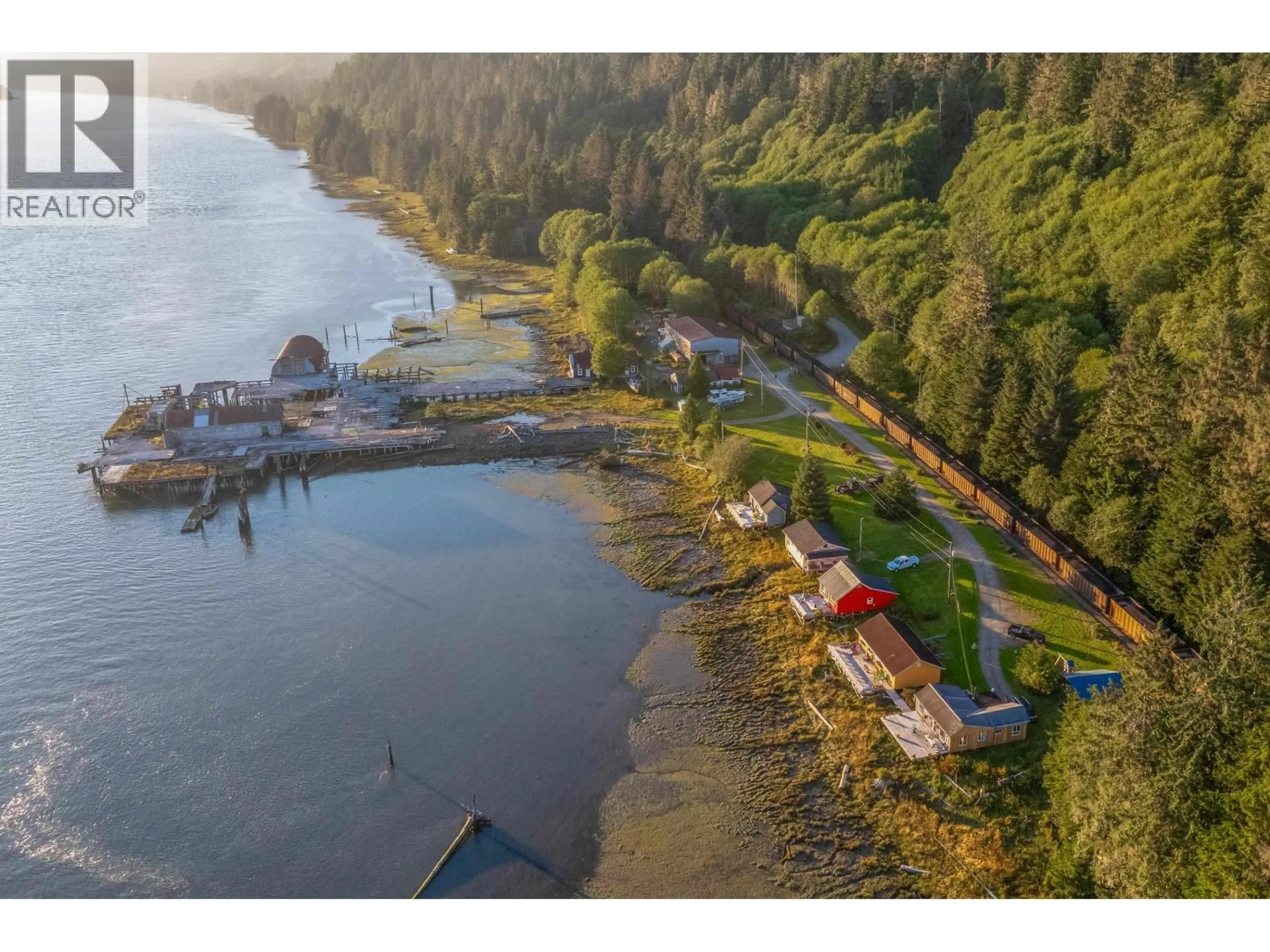 A pic from outside/outdoor area/front of a property/back of a property/a pic from drone, water/lake/river/ocean view for DL - 44 CASSIAR DRIVE, Port Edward British Columbia V0V1G0
