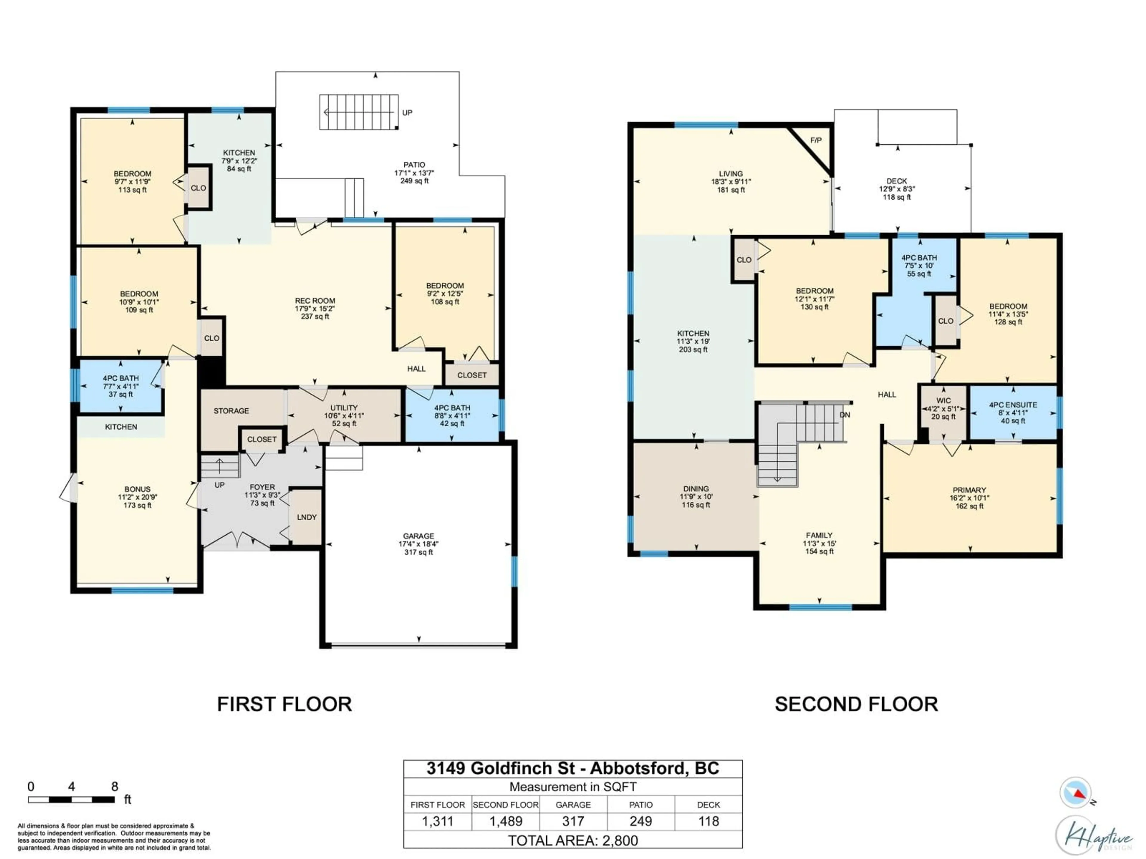 Floor plan for 3149 GOLDFINCH STREET, Abbotsford British Columbia V2T5R8