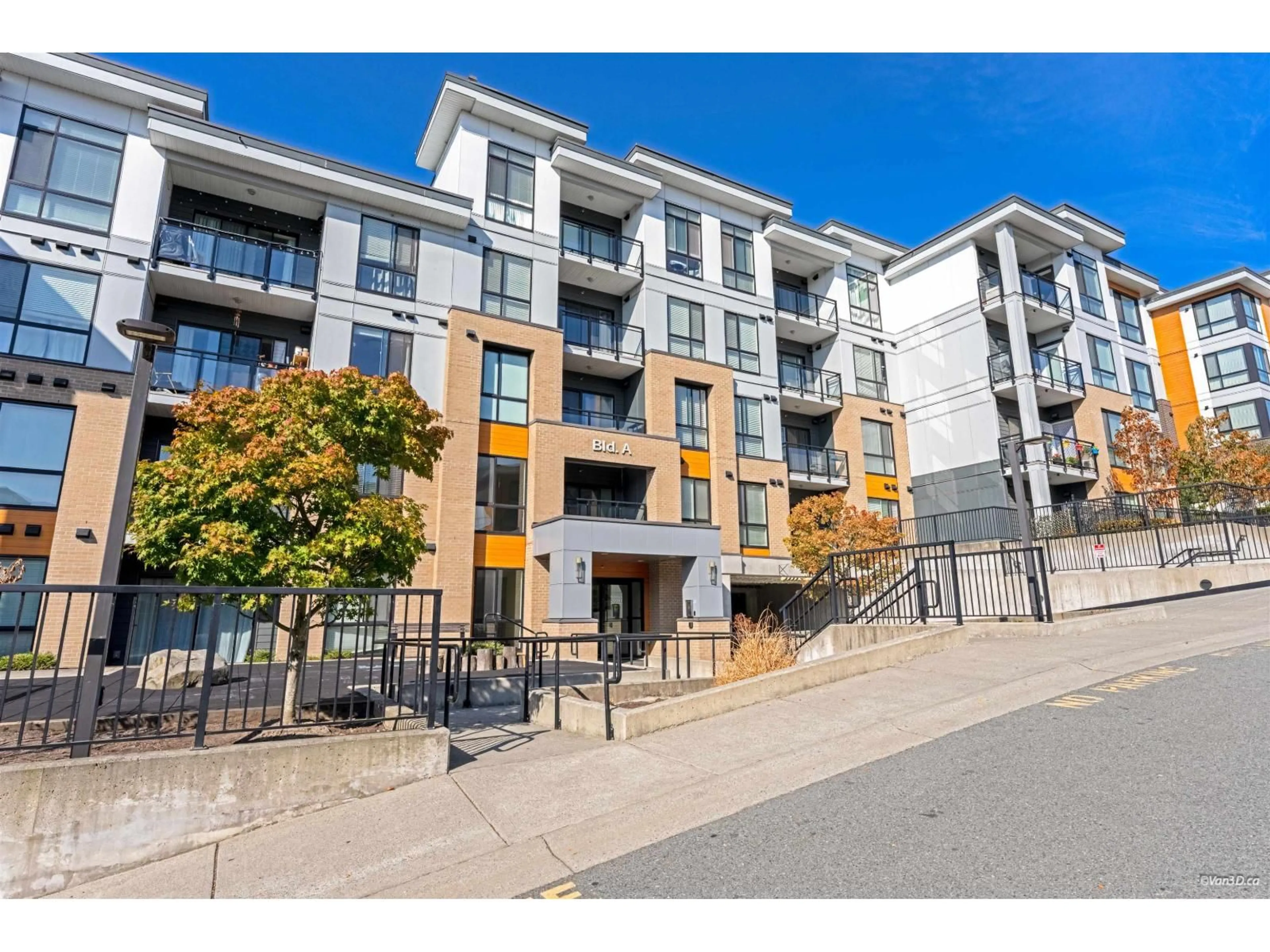 A pic from outside/outdoor area/front of a property/back of a property/a pic from drone, street for A207 - 20087 68 AVENUE, Langley British Columbia V2Y0Y2