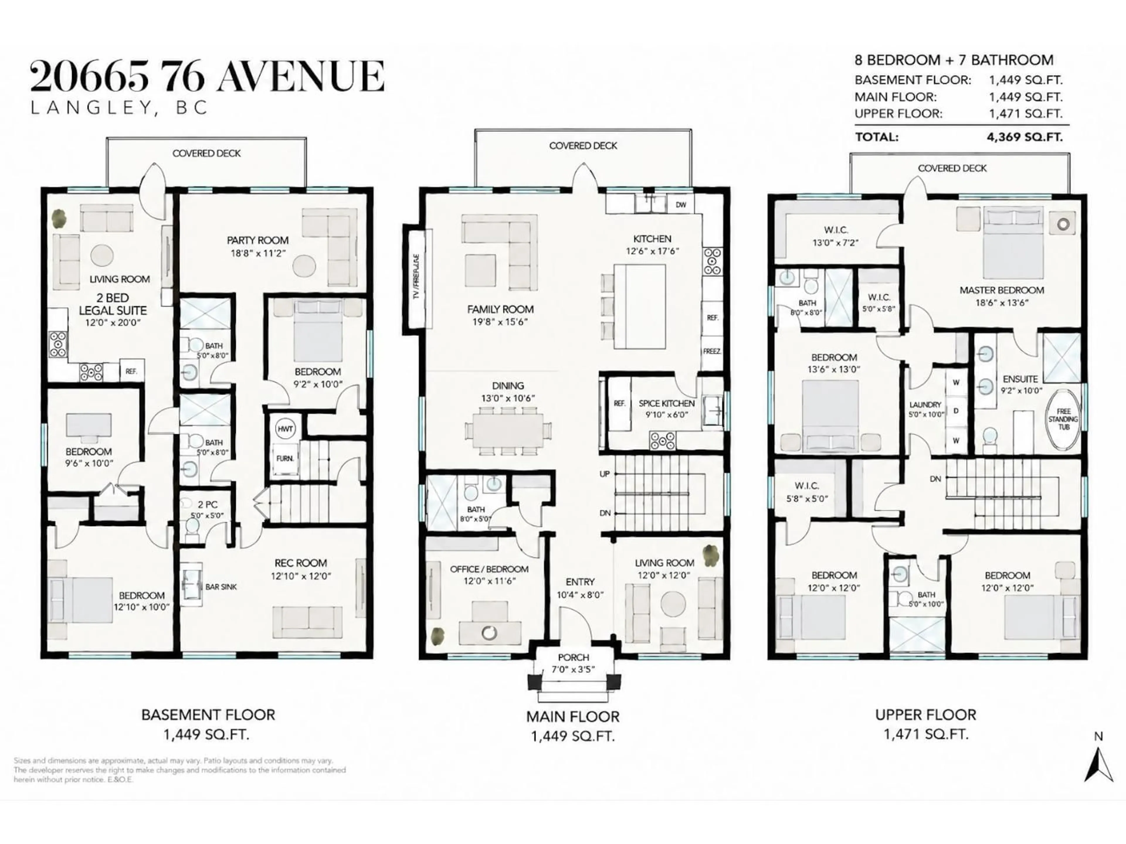 Floor plan for 20665 76 AVENUE, Langley British Columbia V2Y1V5