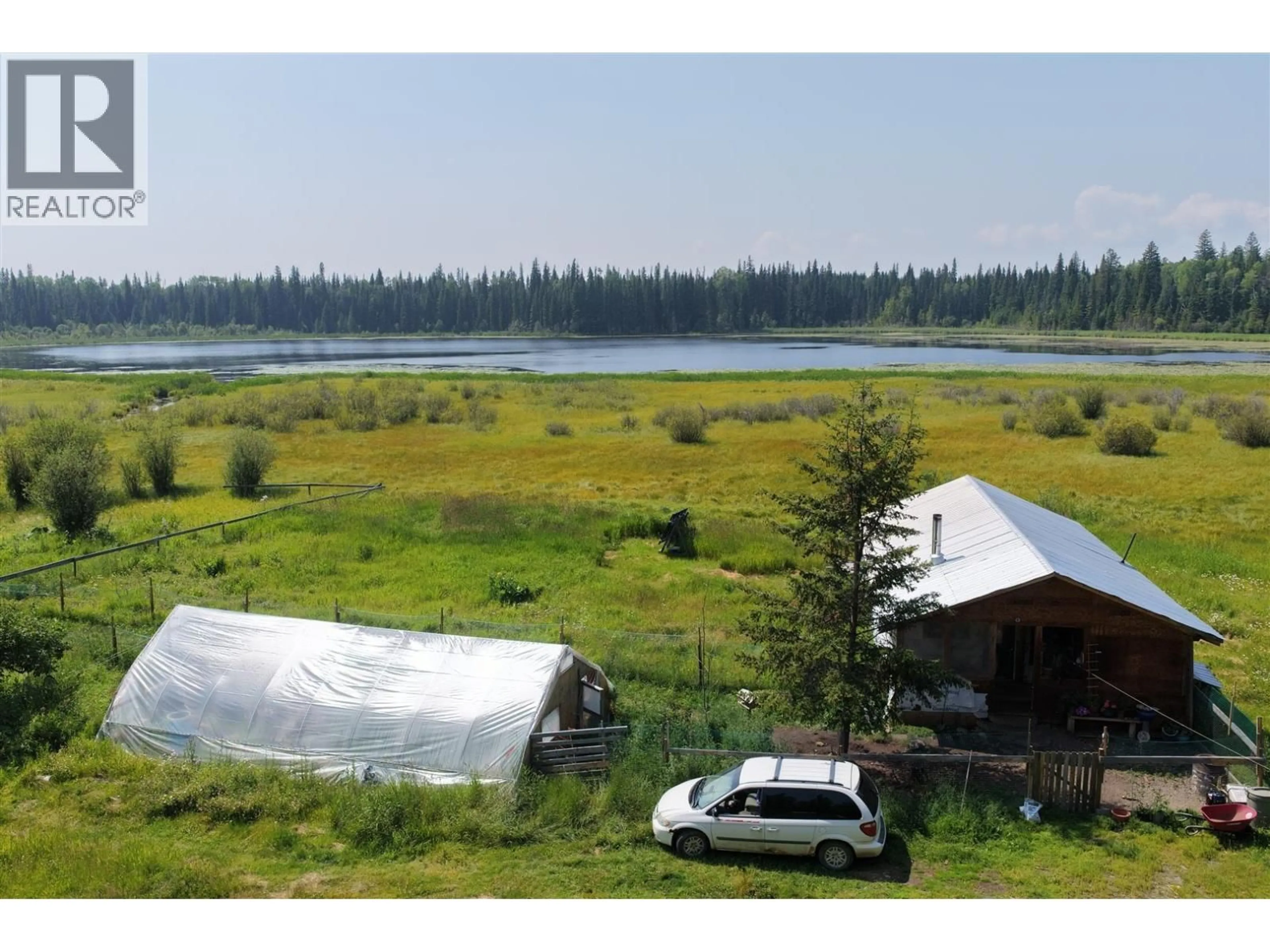 A pic from outside/outdoor area/front of a property/back of a property/a pic from drone, water/lake/river/ocean view for 1462 WALTERS LAKE ROAD, Horsefly British Columbia V0L1L0