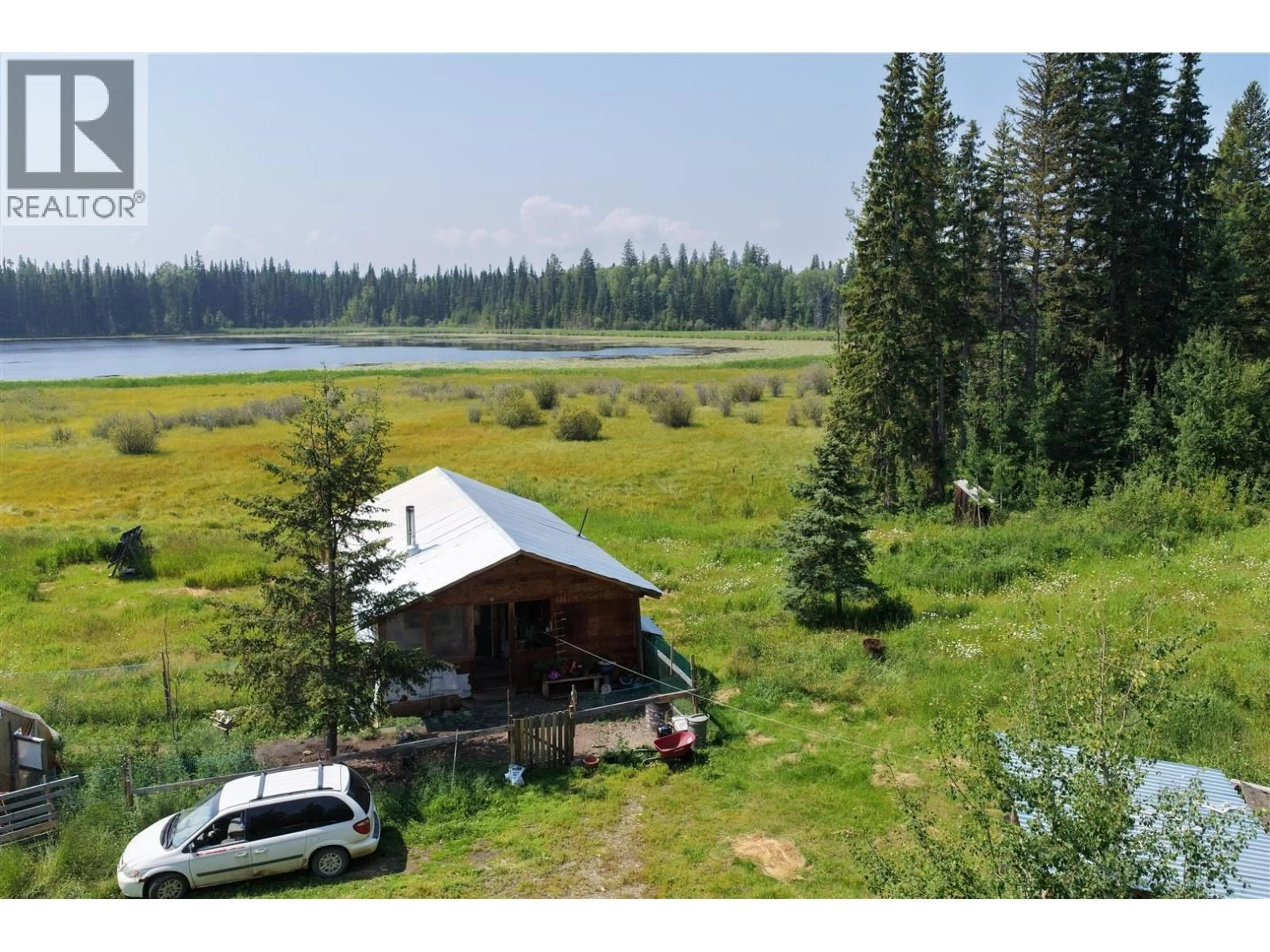 A pic from outside/outdoor area/front of a property/back of a property/a pic from drone, water/lake/river/ocean view for 1462 WALTERS LAKE ROAD, Horsefly British Columbia V0L1L0