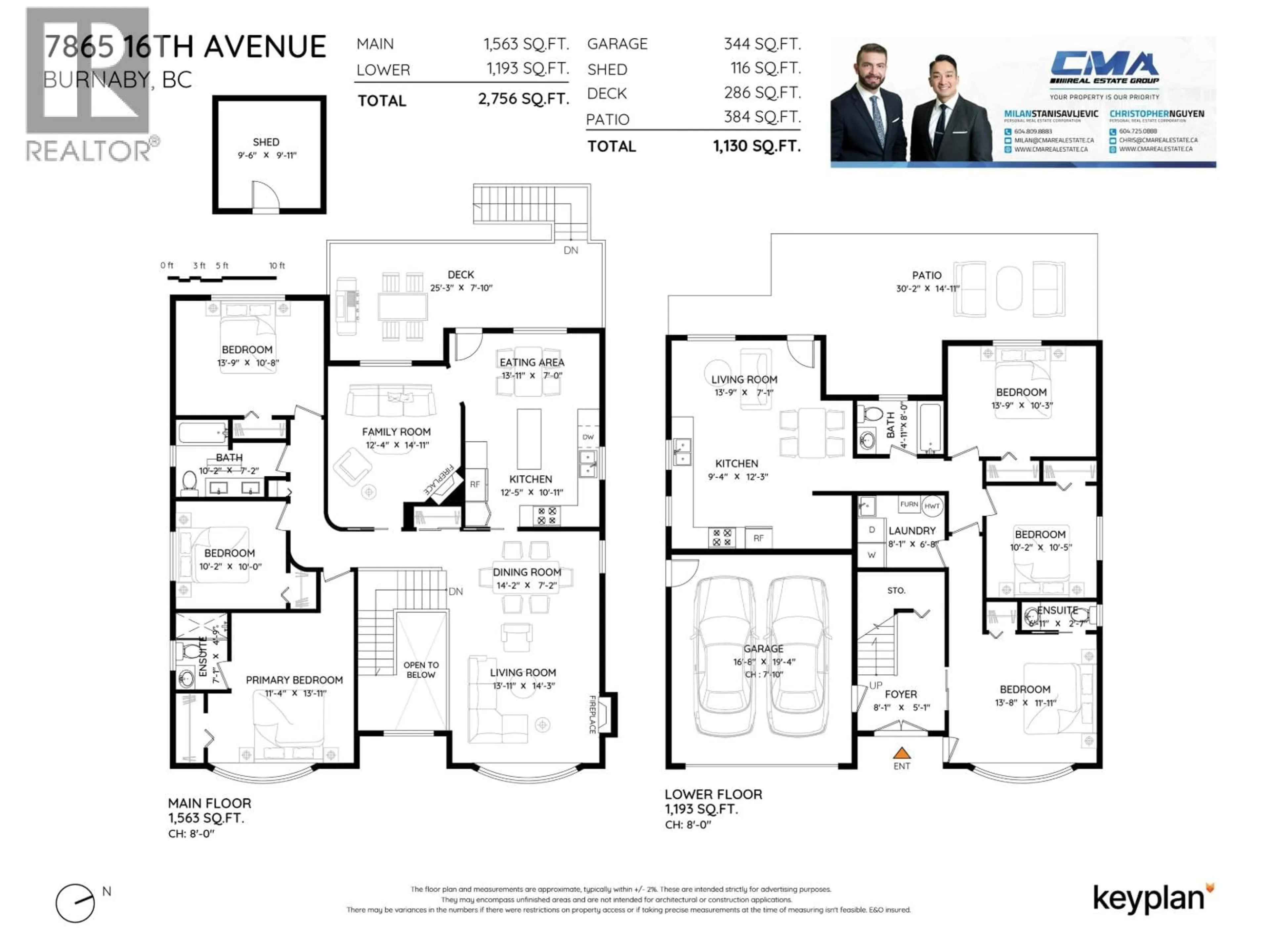 Floor plan for 7865 16TH AVENUE, Burnaby British Columbia V3N1R2