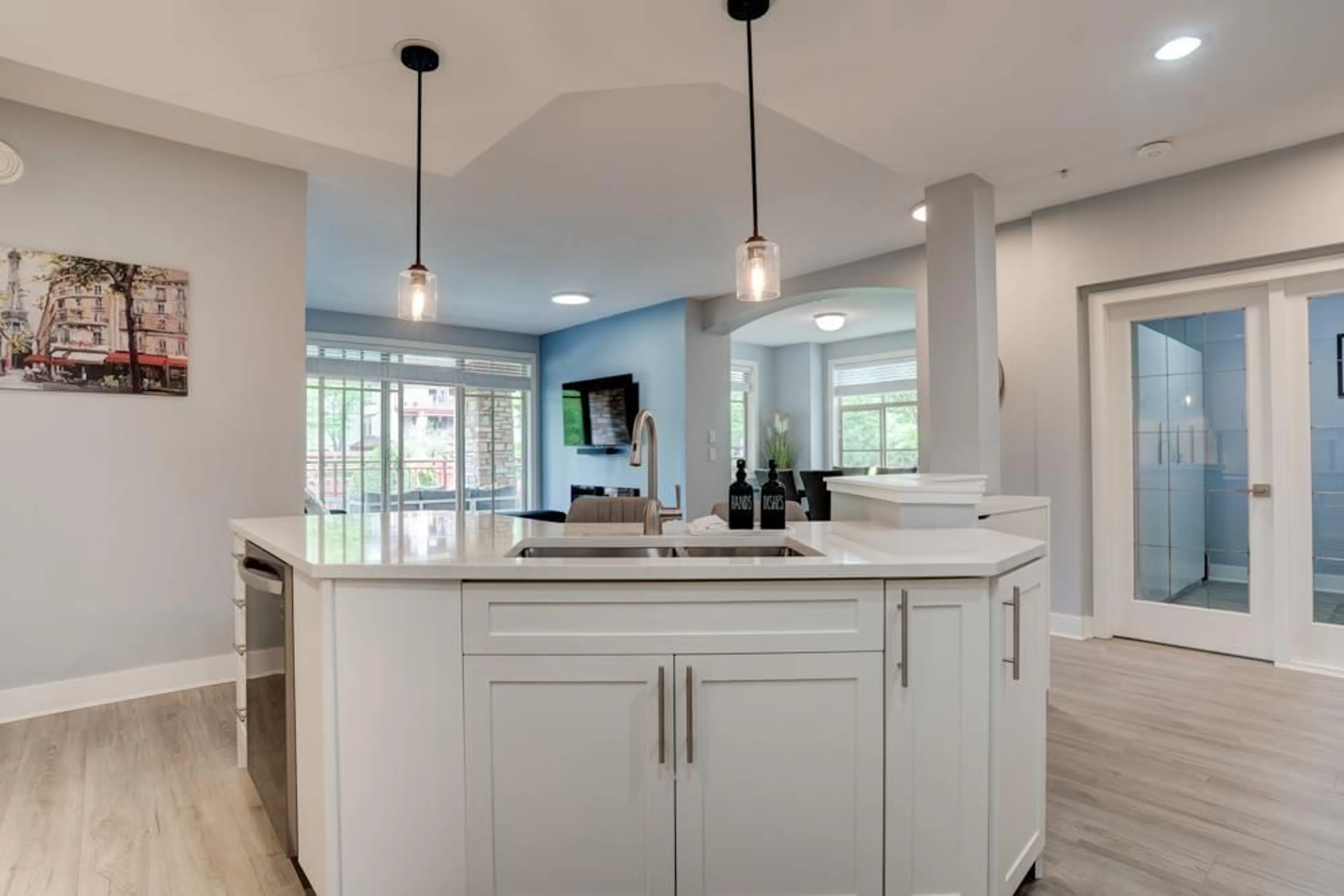 Contemporary kitchen, ceramic/tile floor for 205 - 16455 64 AVENUE, Surrey British Columbia V3S6V7