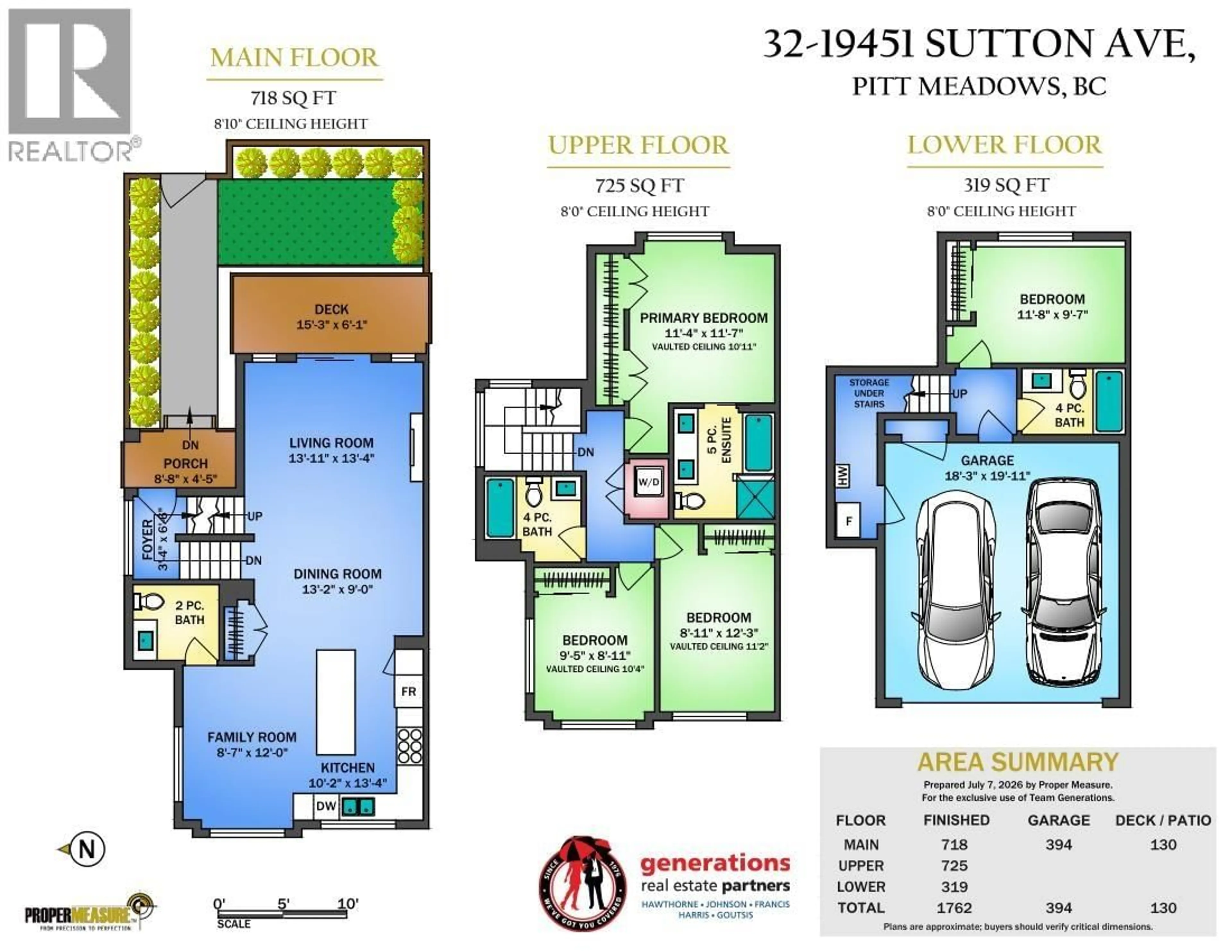 Floor plan for 32 - 19451 SUTTON AVENUE, Pitt Meadows British Columbia V3Y0G6