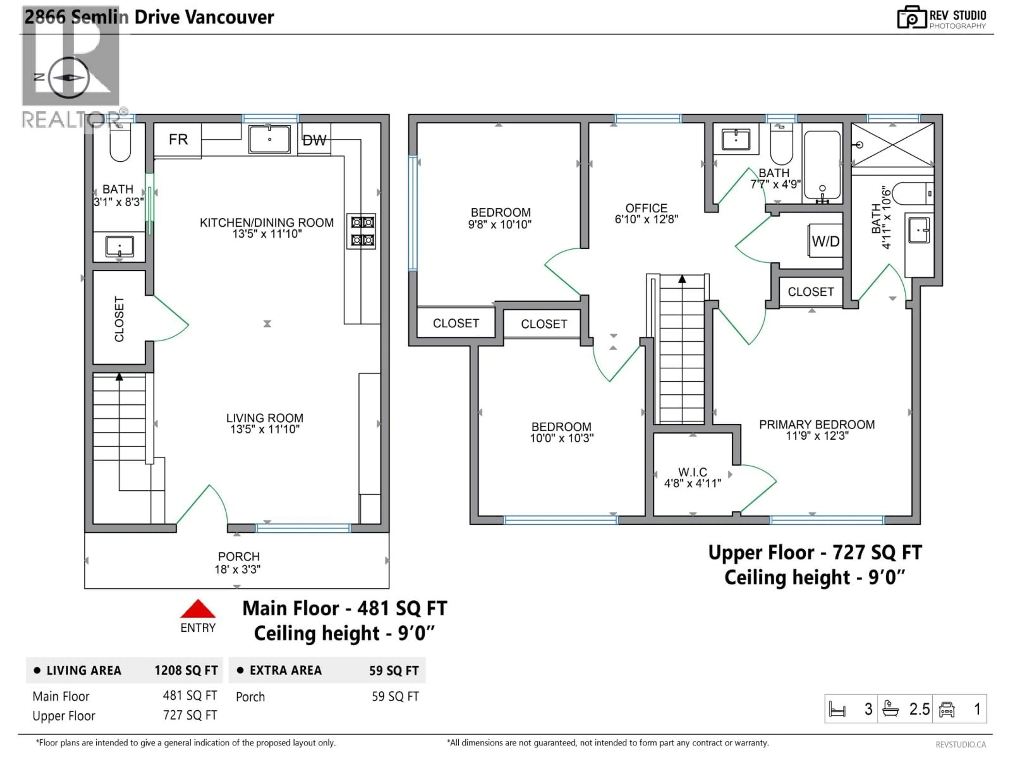 Floor plan for 2866 SEMLIN DRIVE, Vancouver British Columbia V5N2C5