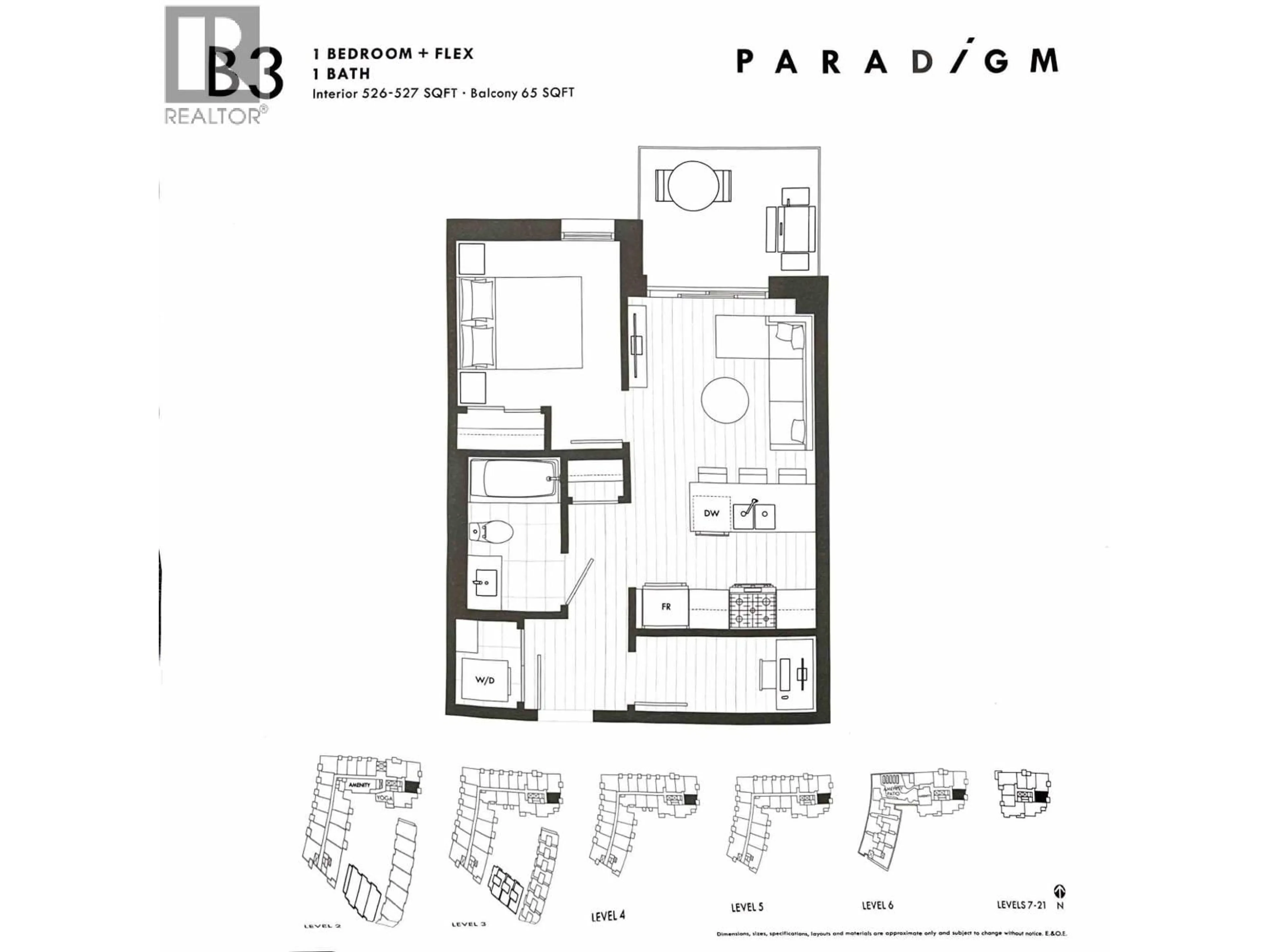 Floor plan for 522 - 3430 KENT AVENUE SOUTH, Vancouver British Columbia V5S0G7