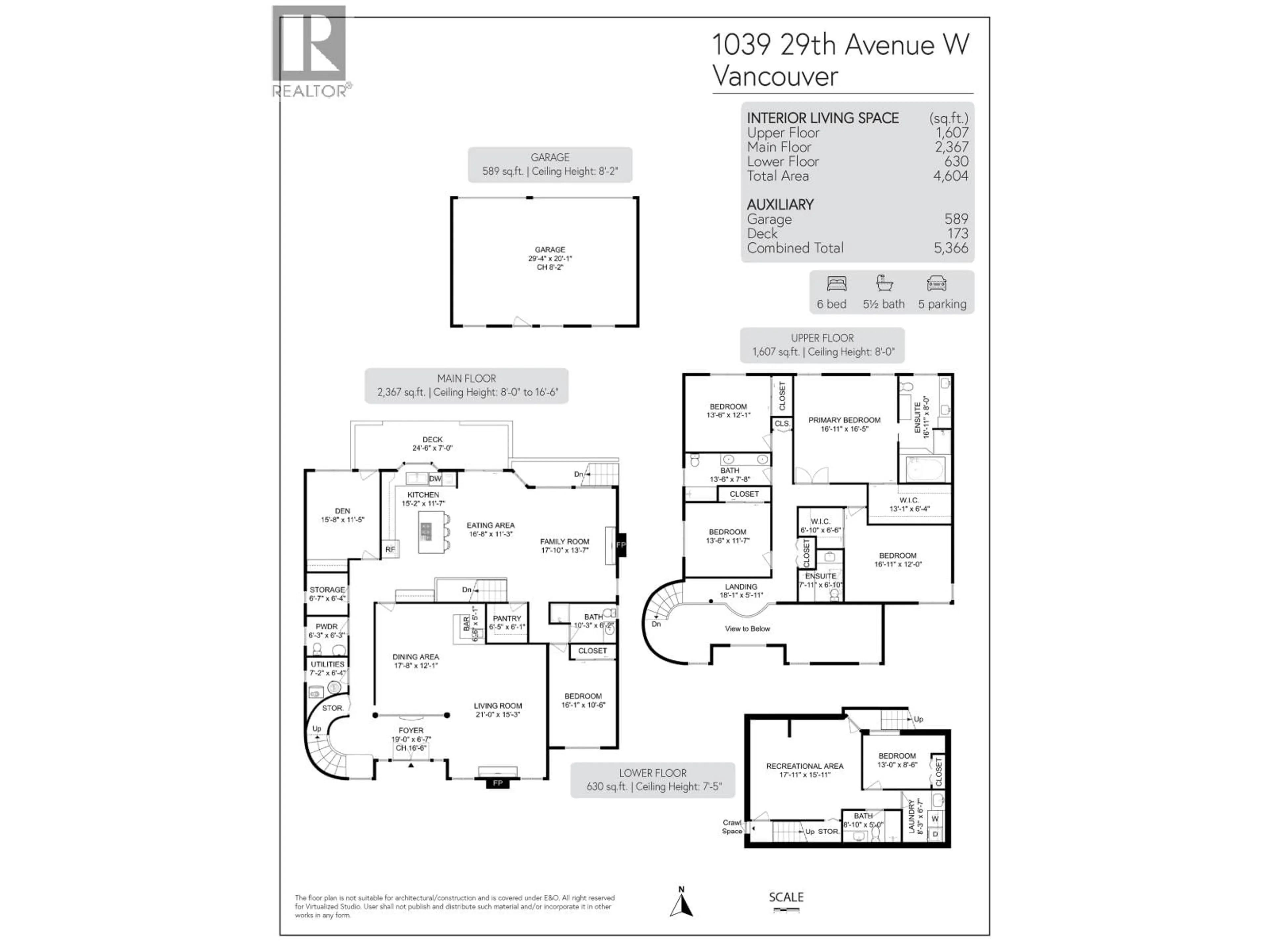 Floor plan for 1039 29TH AVENUE, Vancouver British Columbia V6H2E4